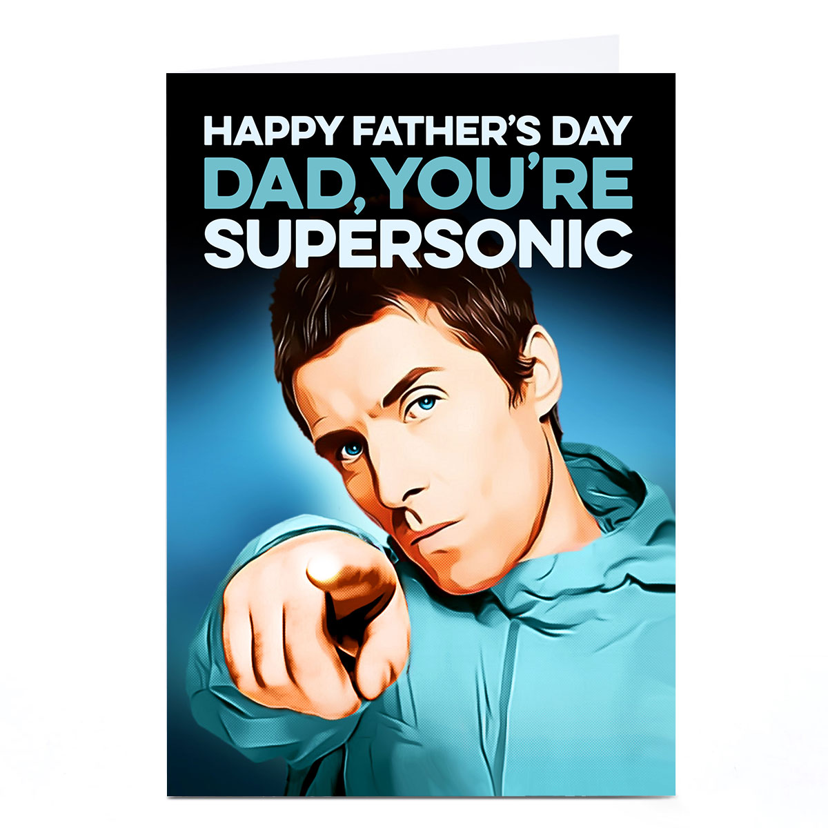 Personalised Father's Day Card - Dad You're Supersonic