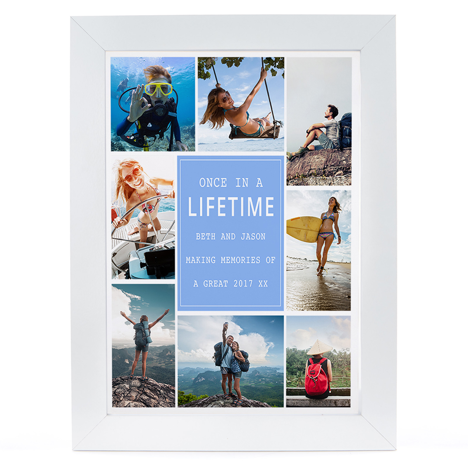 Photo Upload Print - Any Message, 8 Photos