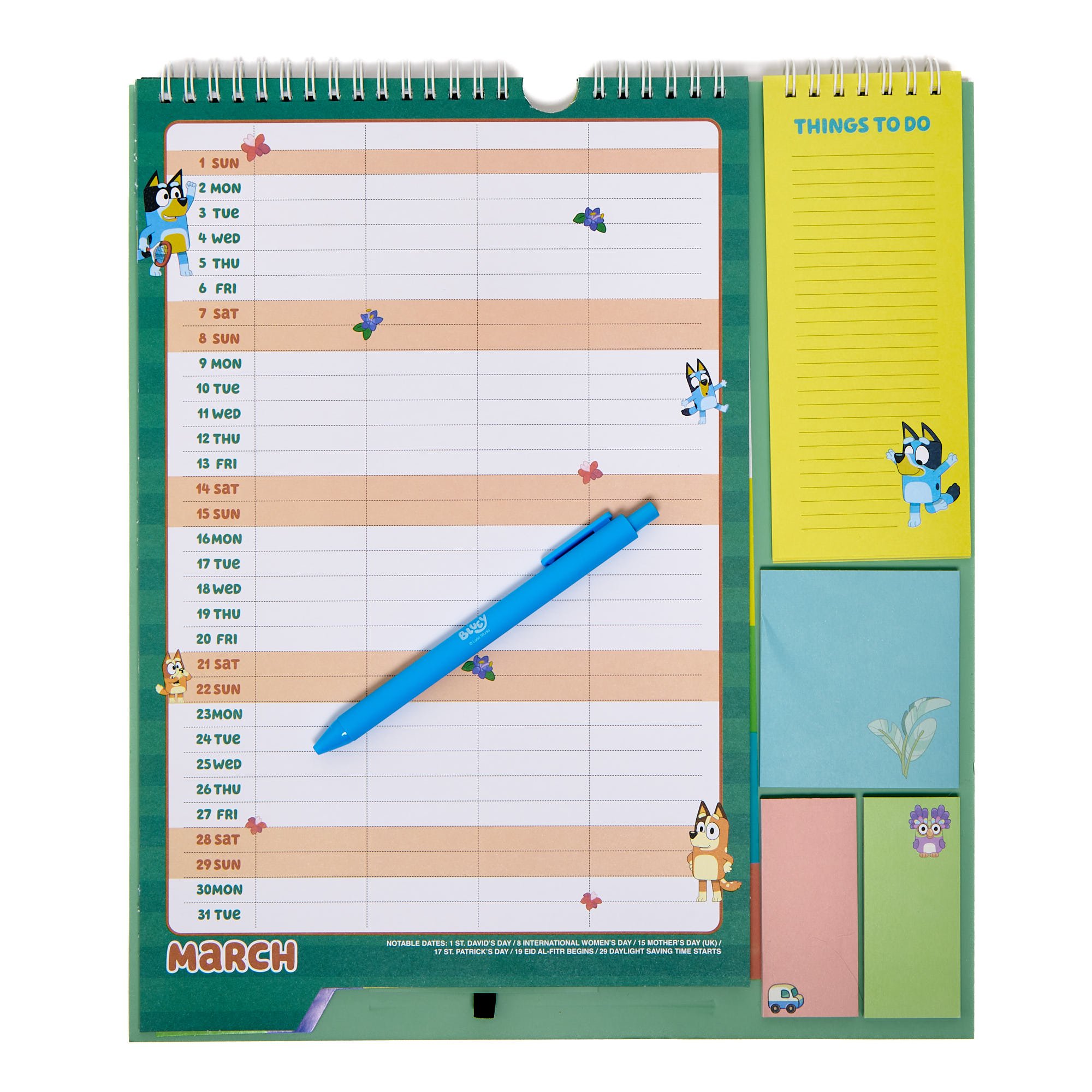 Bluey 2026 Deluxe Planner With Pen