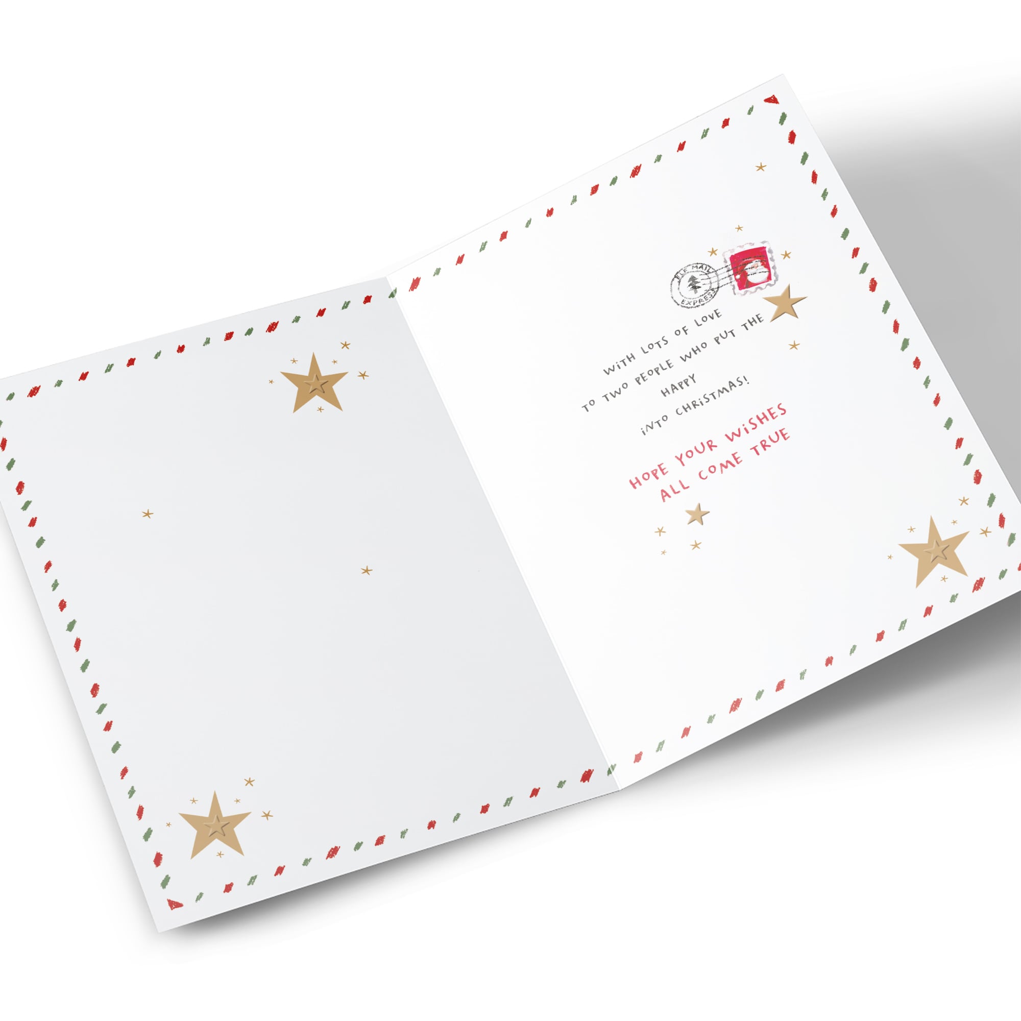 Christmas Card - A Wish To Santa's Favourite Couple, Son & Girlfriend
