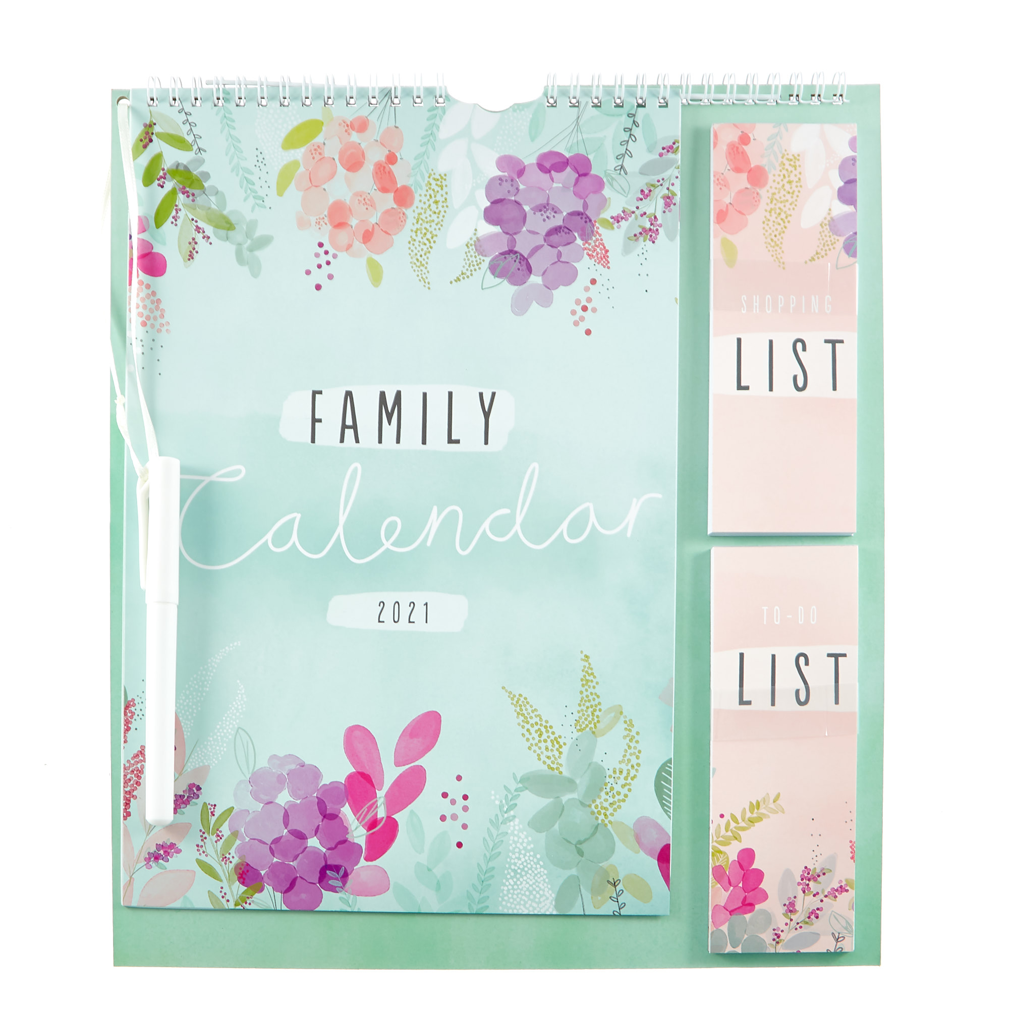 Floral Family 2021 Organiser With Pen