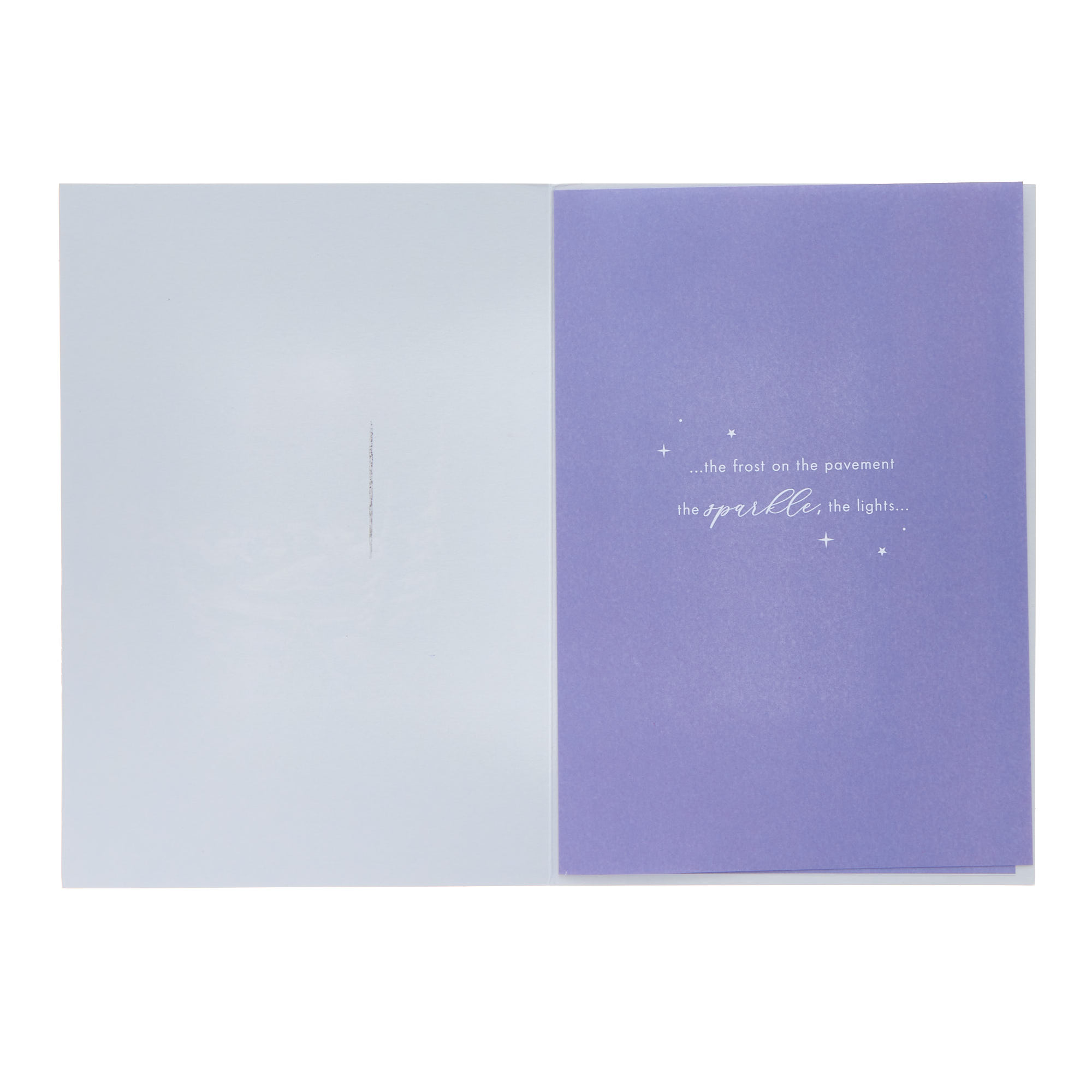 Special Couple Snow Scene Christmas Card