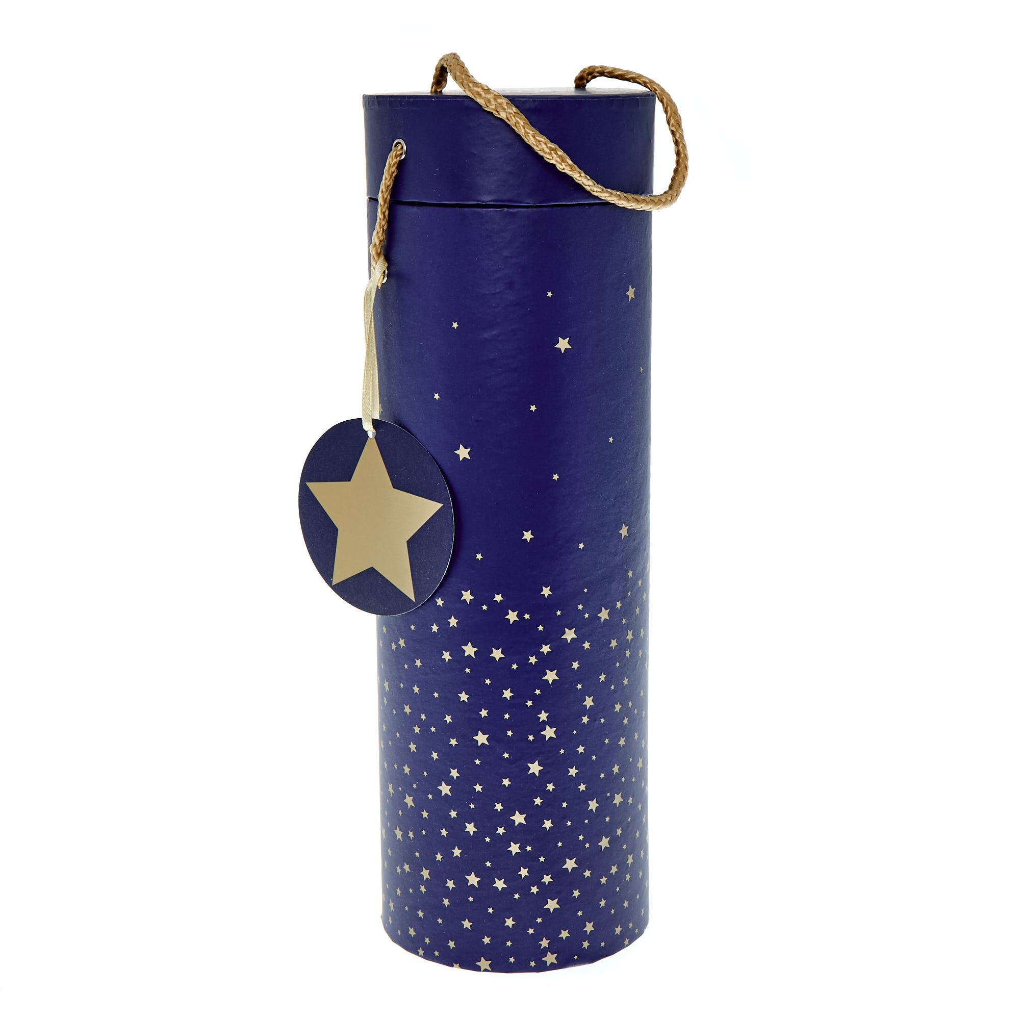 Navy & Gold Stars Bottle Gift Boxes - Set of 2