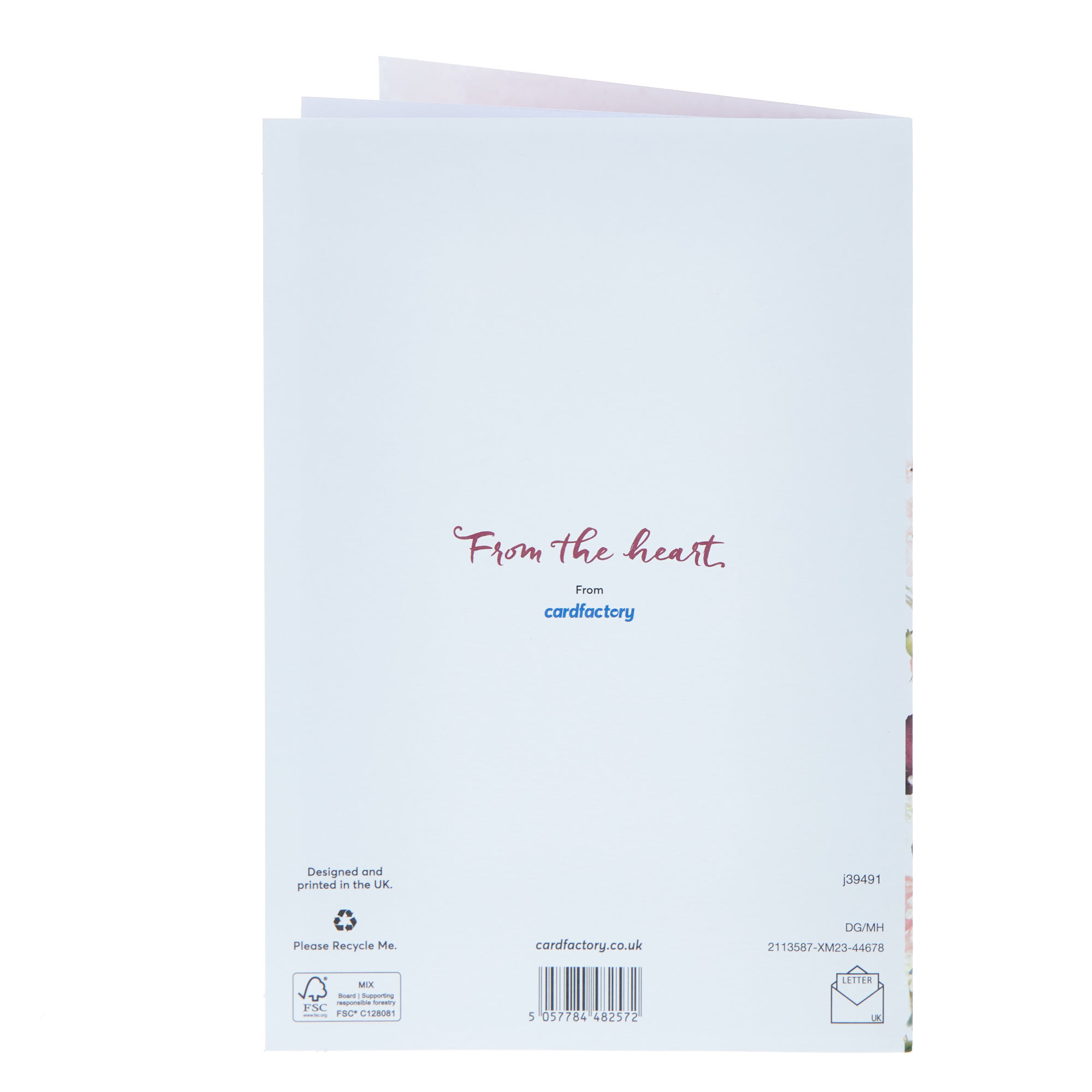 Mam From Daughter Floral Verse Christmas Card