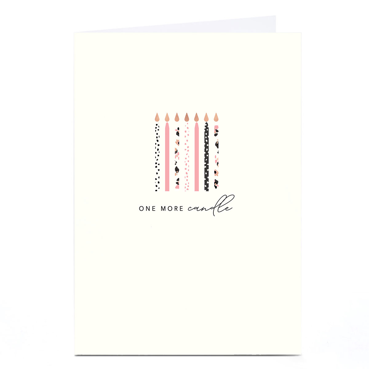 Personalised Birthday Card - One More Candle
