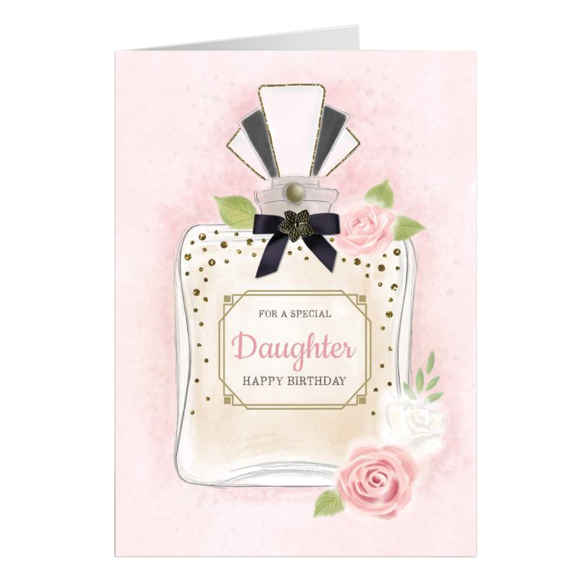Personalised Birthday Card - Perfume Bottle, Daughter