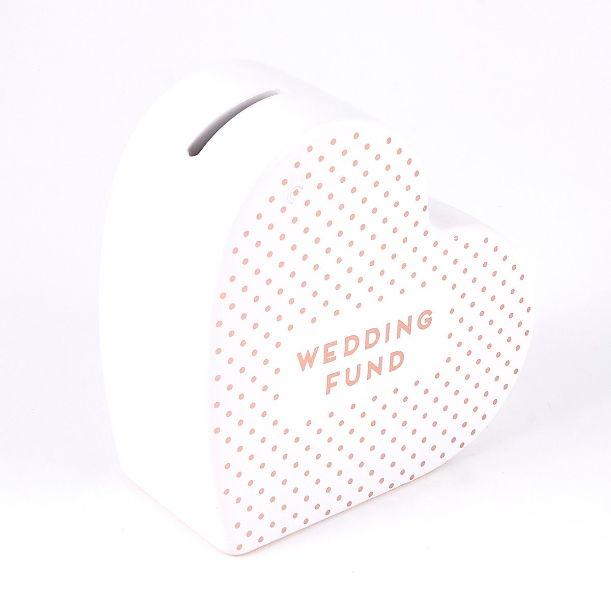 Wedding Fund' Money Box Heart