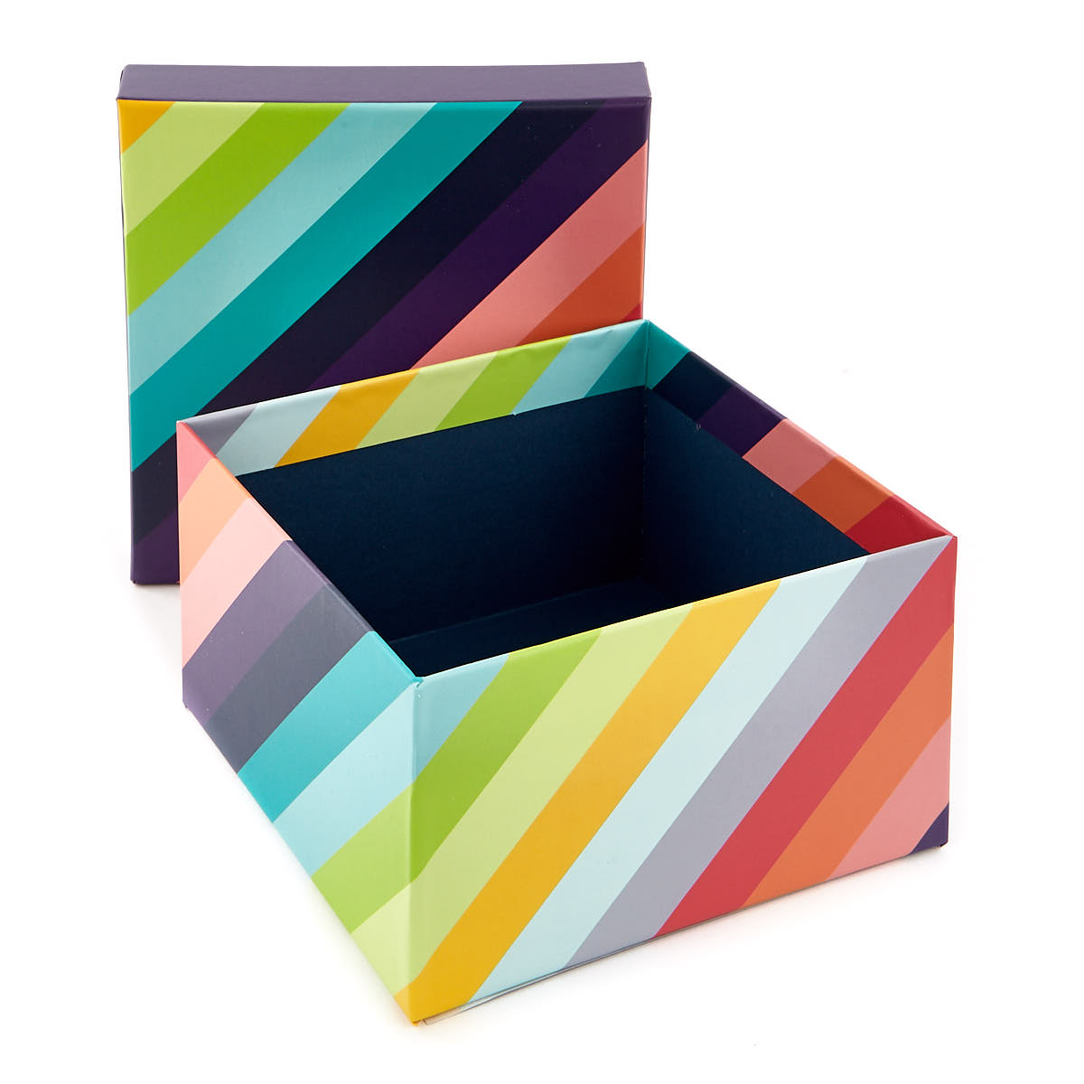 Luxury Gift Box Set Of Four - Rainbow Stripes