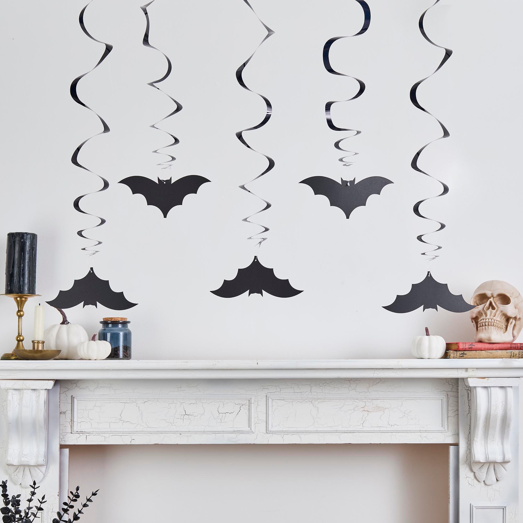 Bat Swirl Decorations - Pack of 5