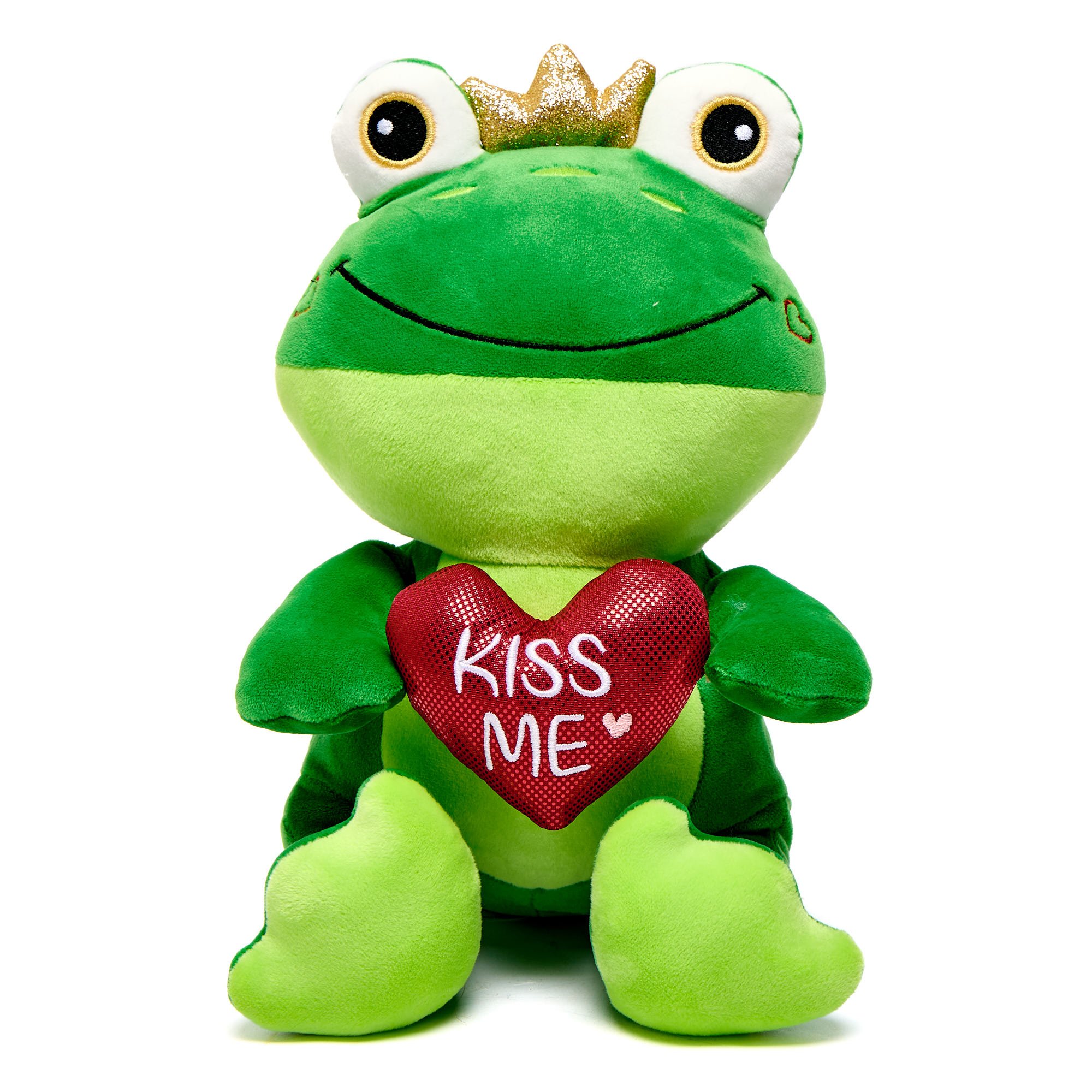 Kiss Me Medium Frog Prince Soft Toy