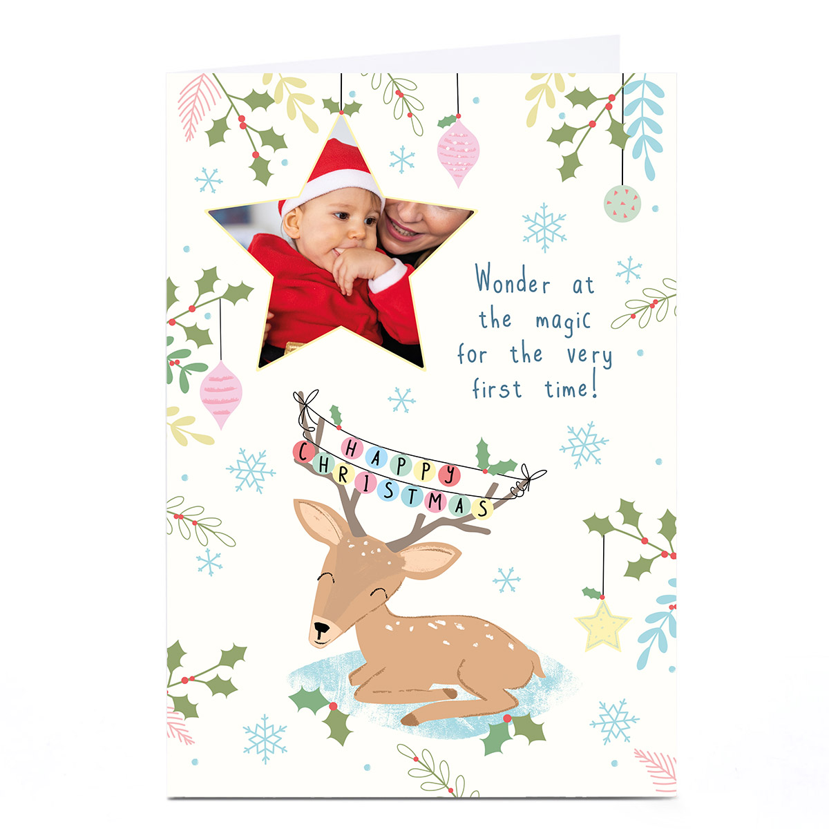 Photo 1st Christmas Card - Wonder At The Magic 