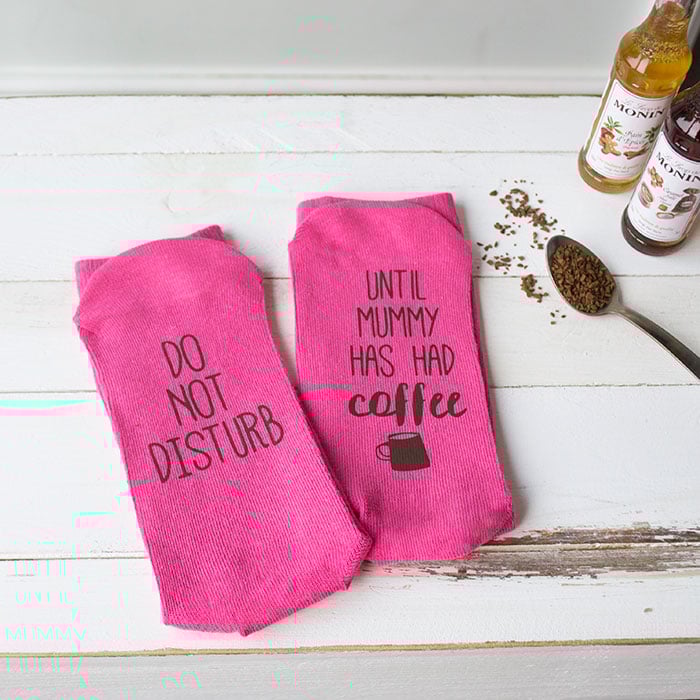 Personalised Socks - Coffee Do Not Disturb