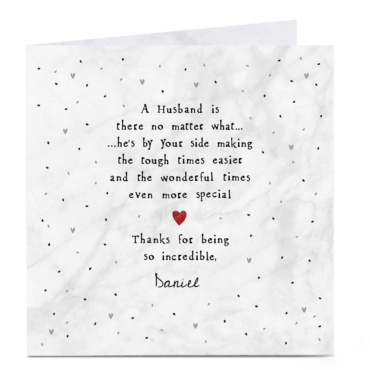 Personalised Valentine's Day Card - A Husband is...