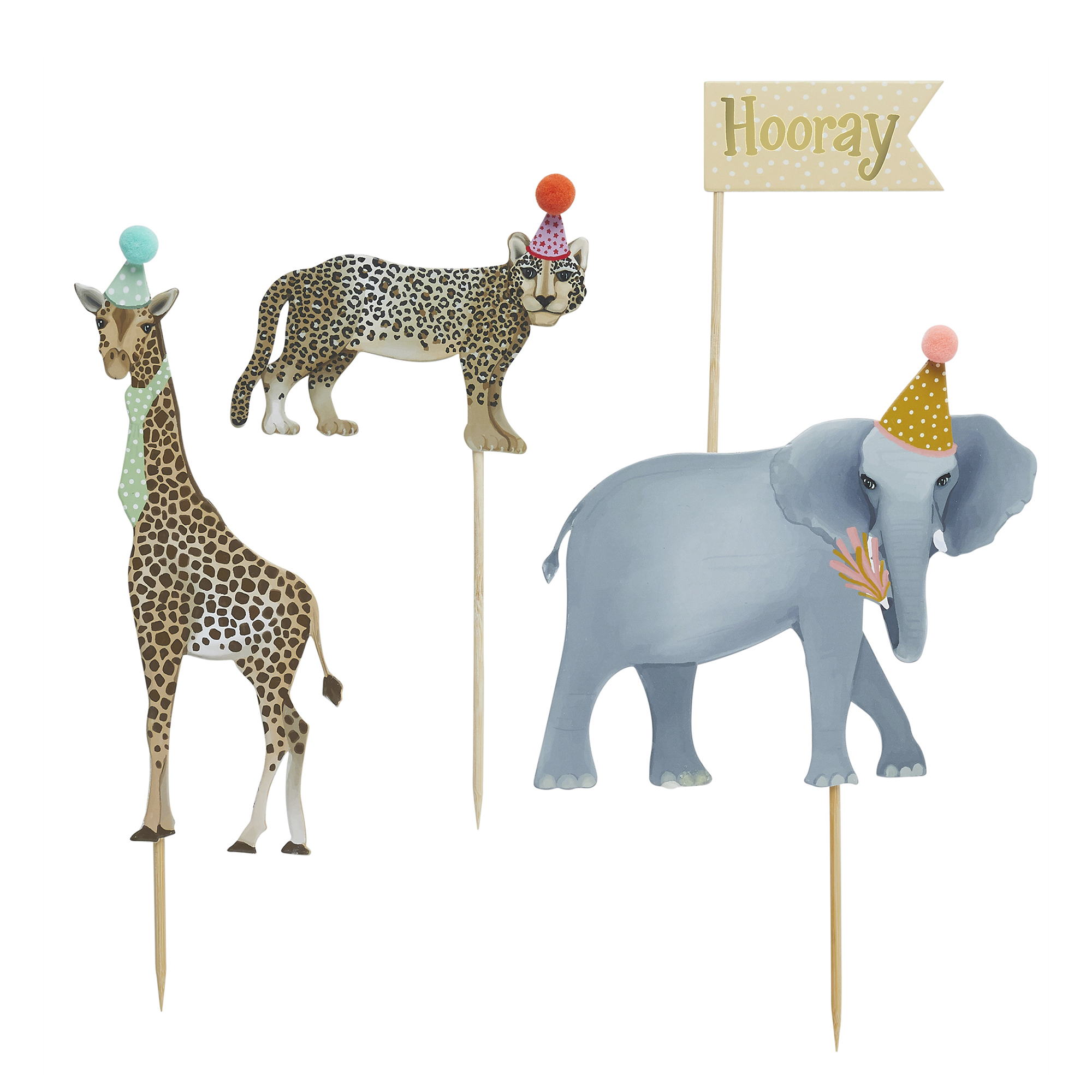 Party Animals Birthday Tableware & Decorations Bundle -10 Guests