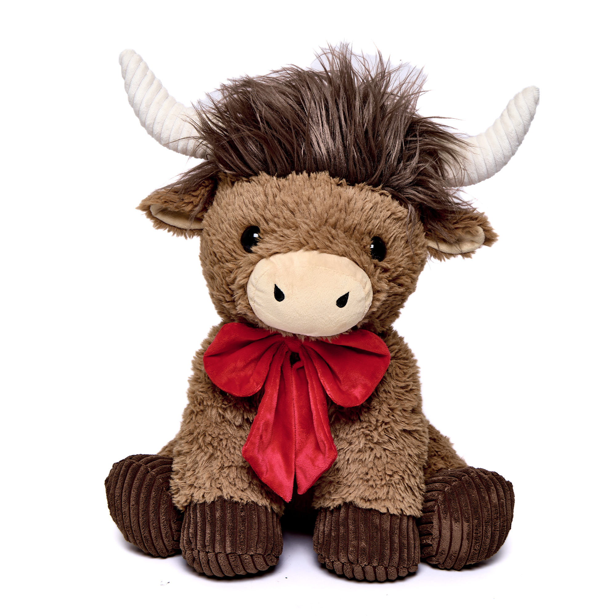 Extra Large Festive Highland Cow Soft Toy