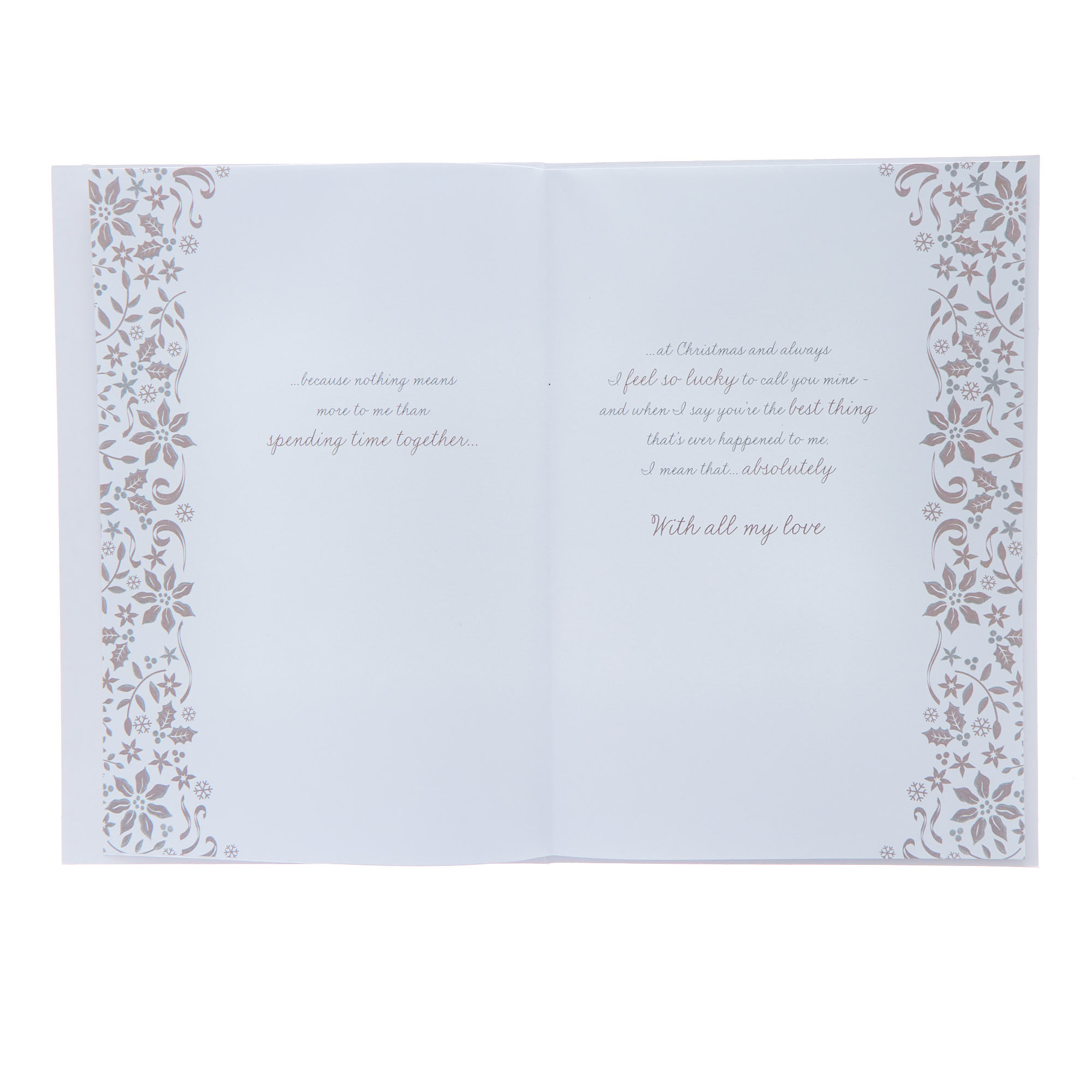 Girlfriend Special Verse Christmas Card 
