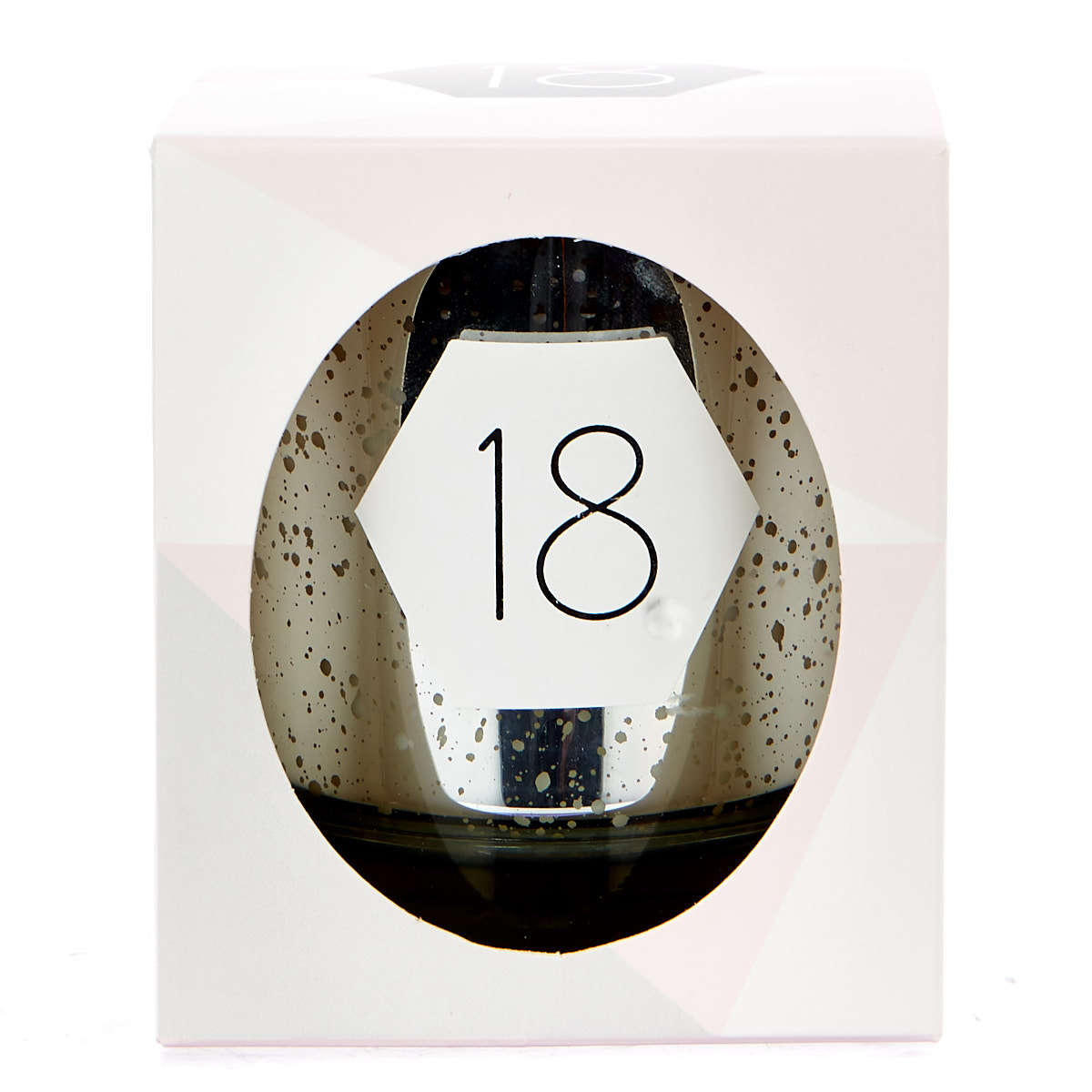 Silver Vanilla Scented 18th Birthday Candle