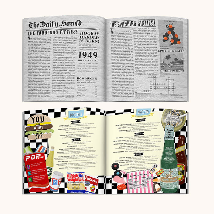 Personalised Book - Memory Lane 70th Birthday