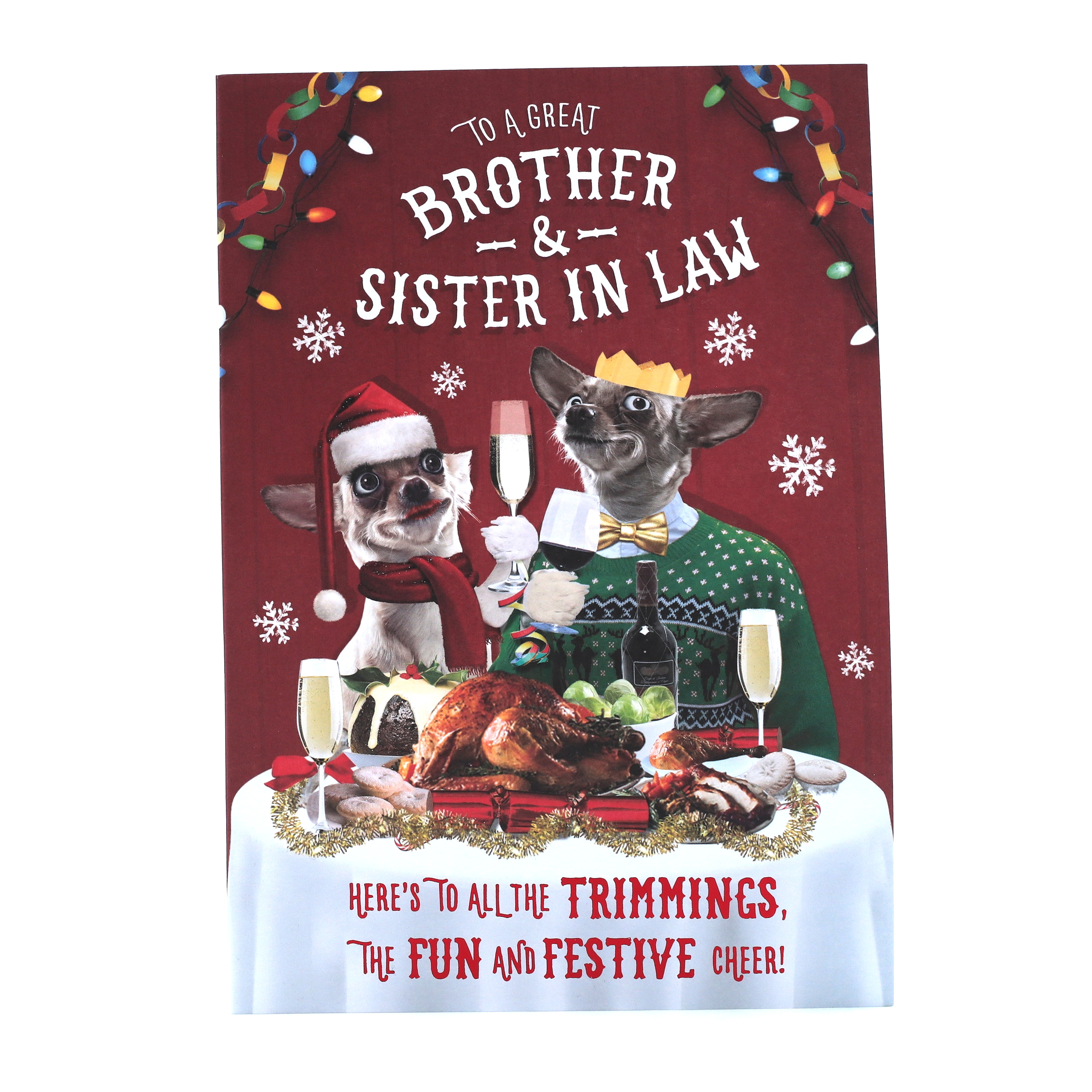 Christmas Card, Brother And Sister In Law, Fun And Festive Cheer