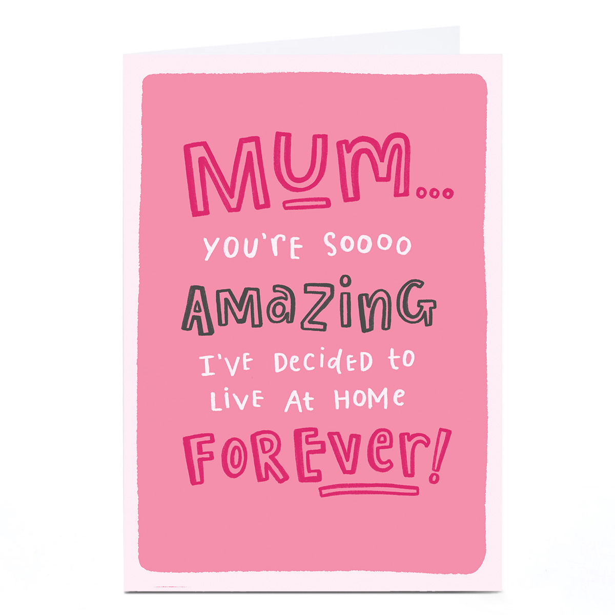 Personalised Blue Kiwi Card - Live At Home Forever