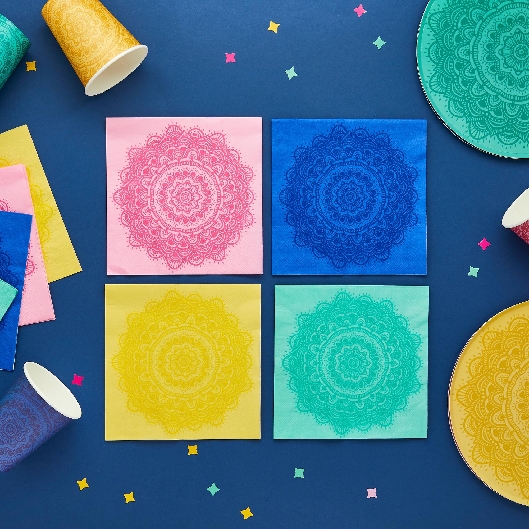 Mandala Paper Napkins -Pack of 16