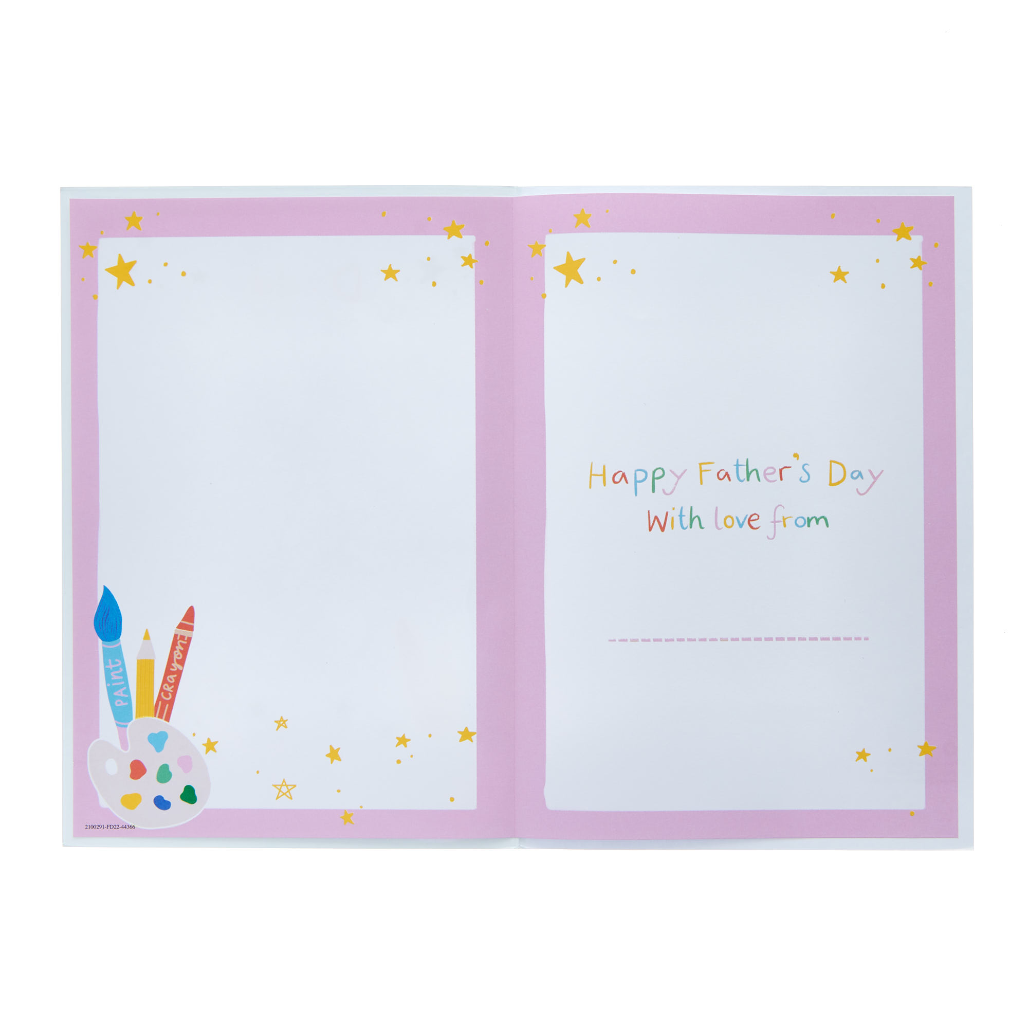 Daddy From Little Lady Masterpiece Father's Day Card