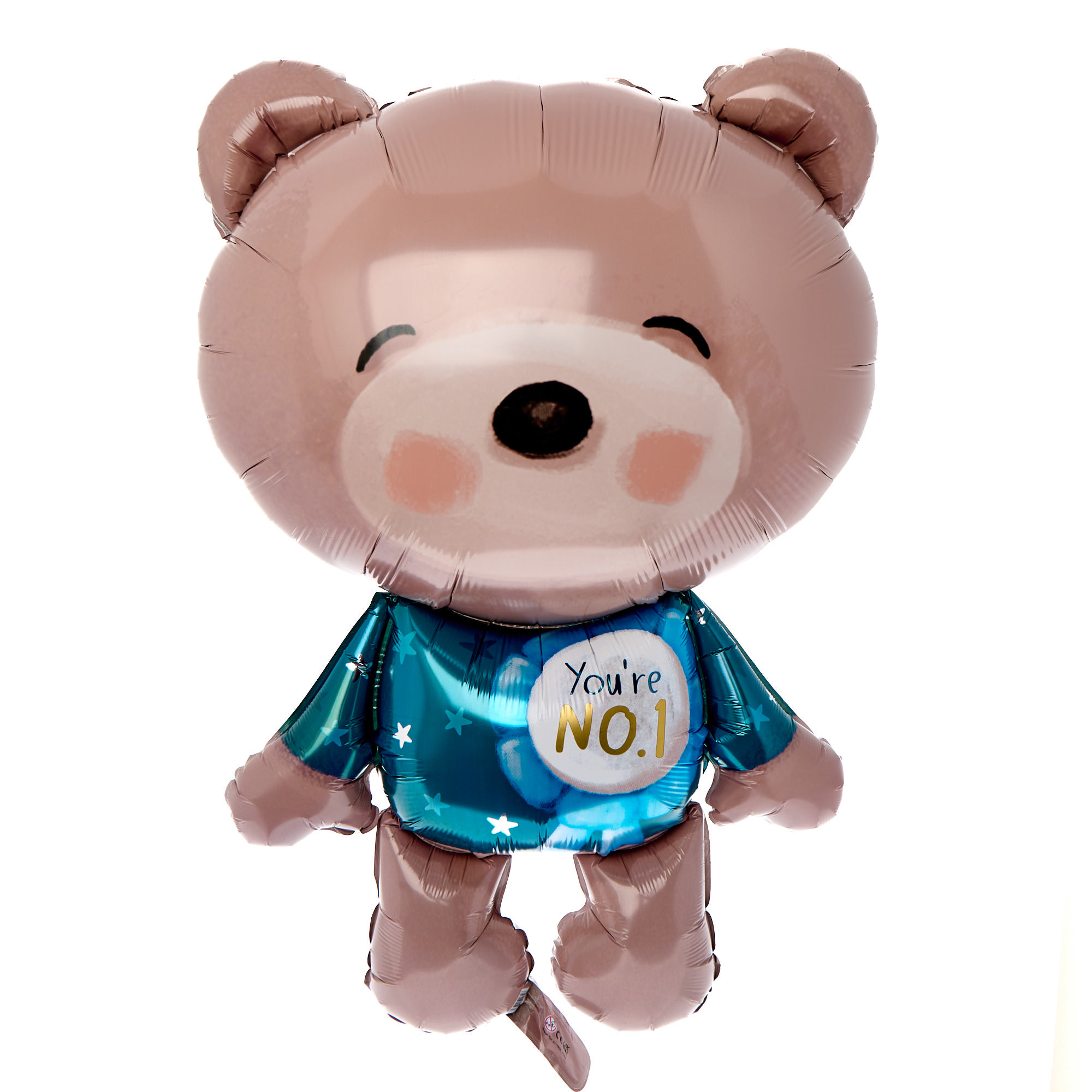 Hugs You're Number One Super Shape Foil Helium Balloon