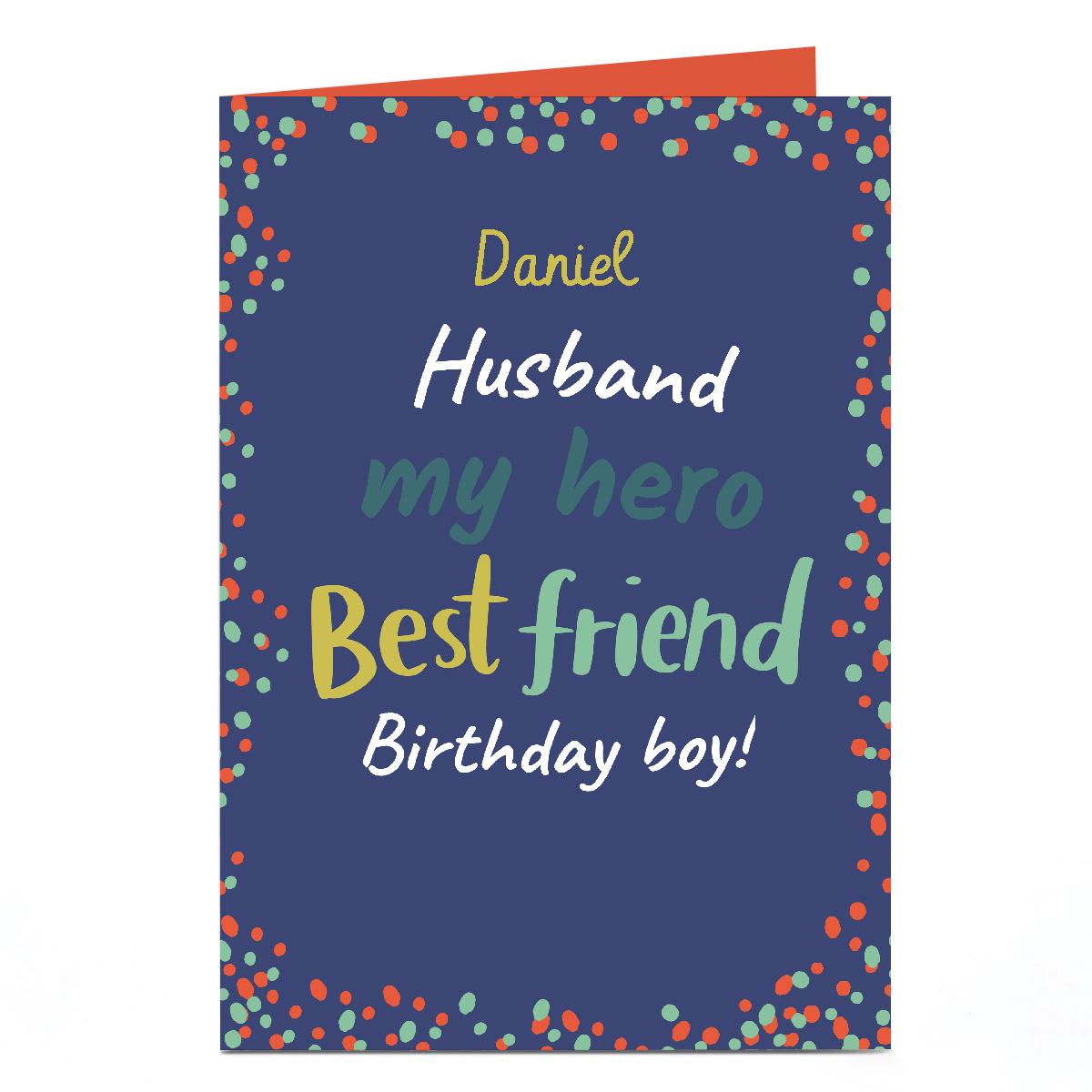 Personalised Birthday Card - Best Friend, Hero, Birthday Boy