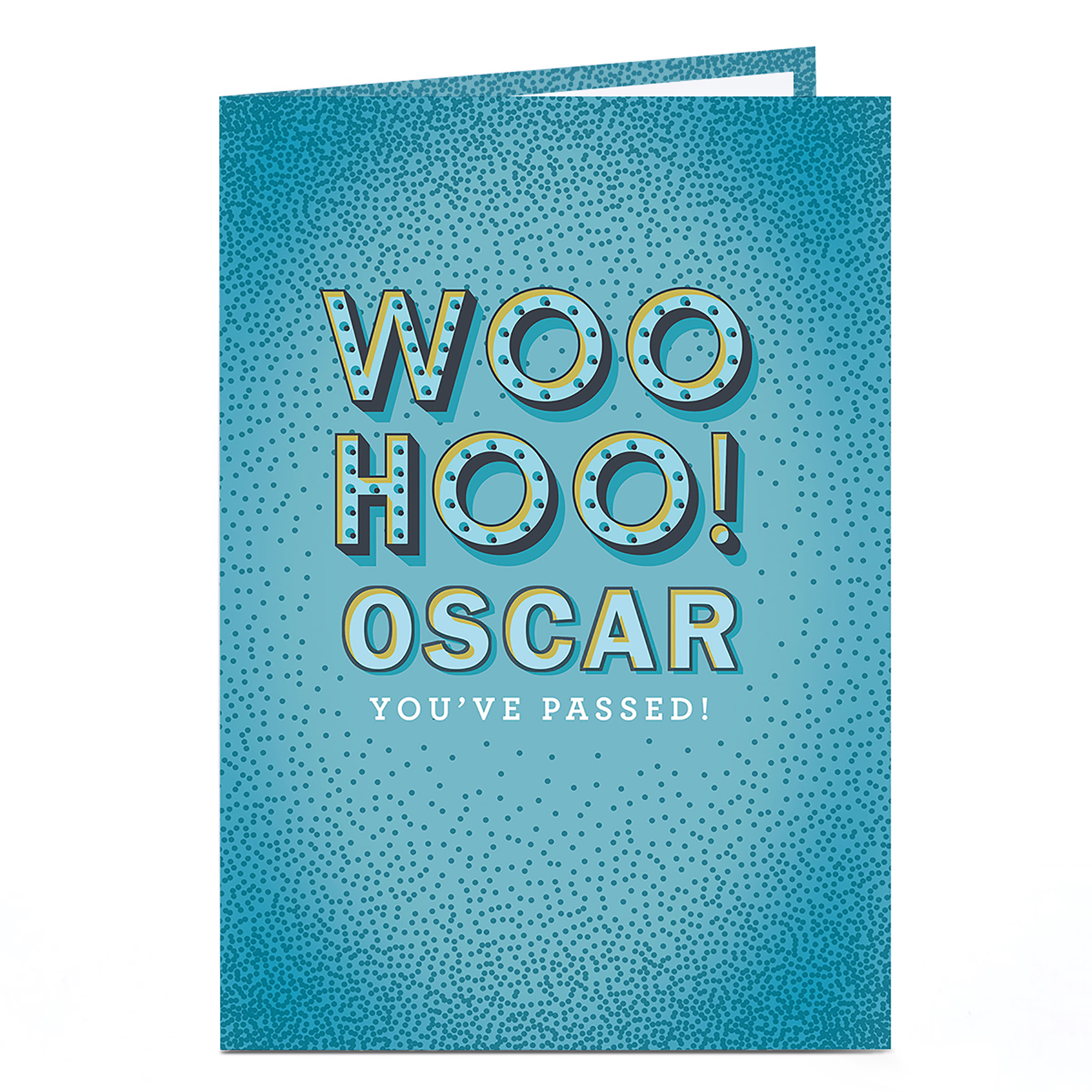 Personalised Card - Woo Hoo! You've Passed!
