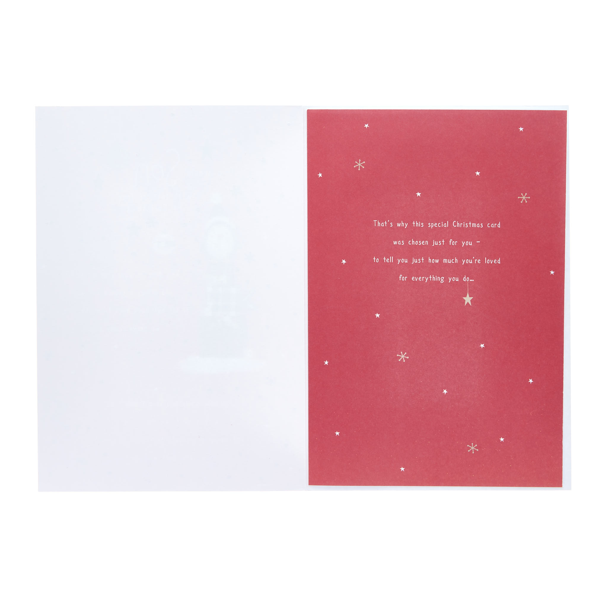 Son Penguin & Presents Christmas Card