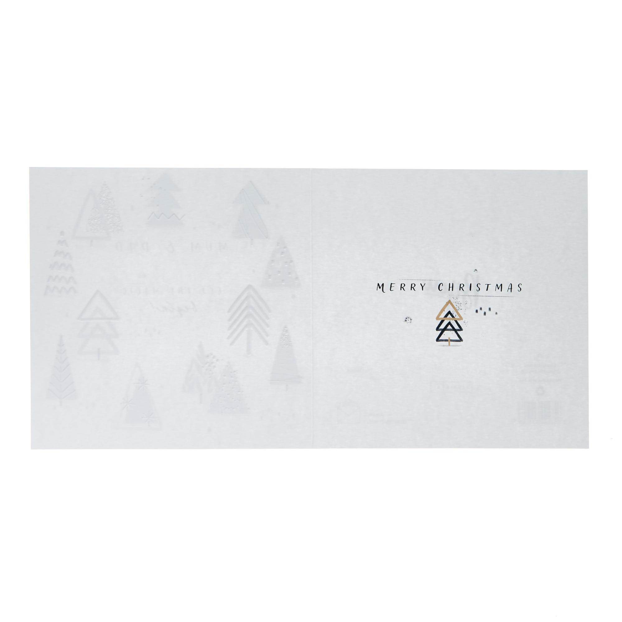 Mum & Dad Contemporary Trees Christmas Card