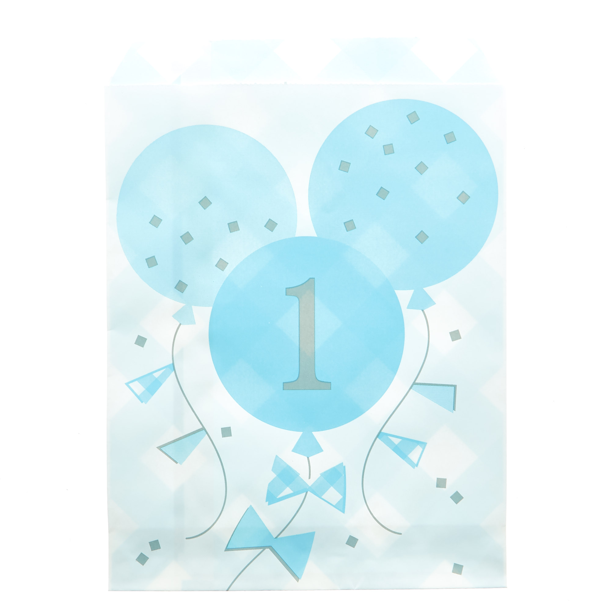 Blue Gingham 1st Birthday Party Accessories Bundle - 20 Pieces 