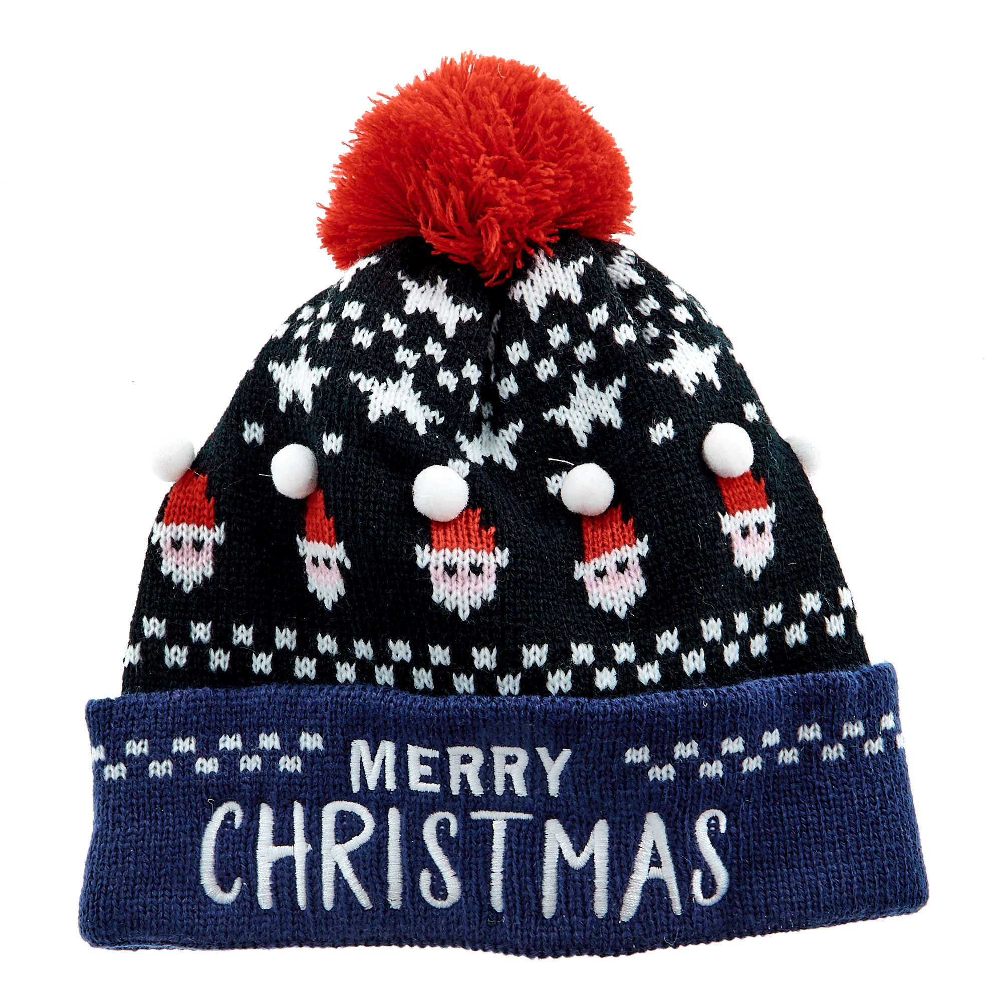 Merry Christmas Santa Knitted Hat