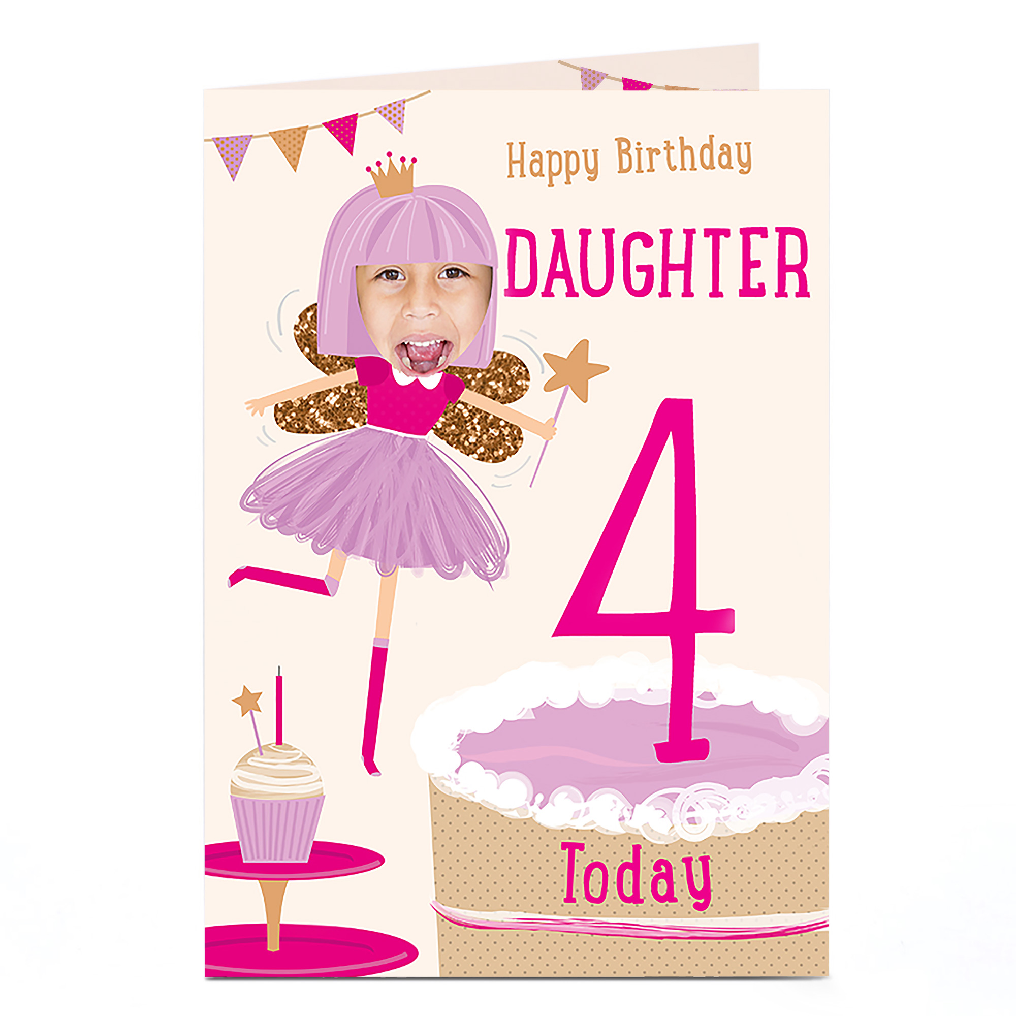 Photo Birthday Card - Birthday Fairy [Editable Age/recipient]