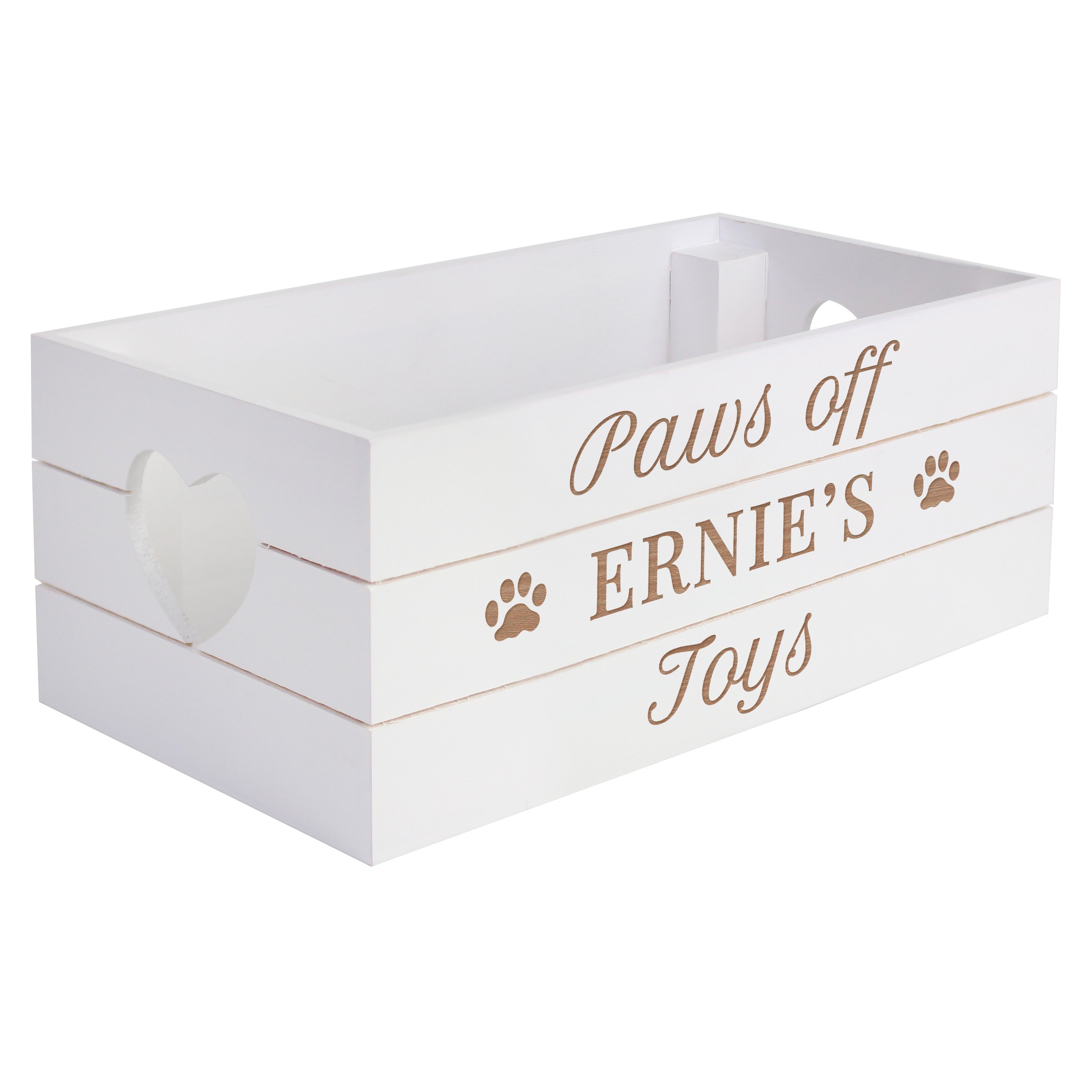 Personalised Wooden Pet Toys & Treats Crate