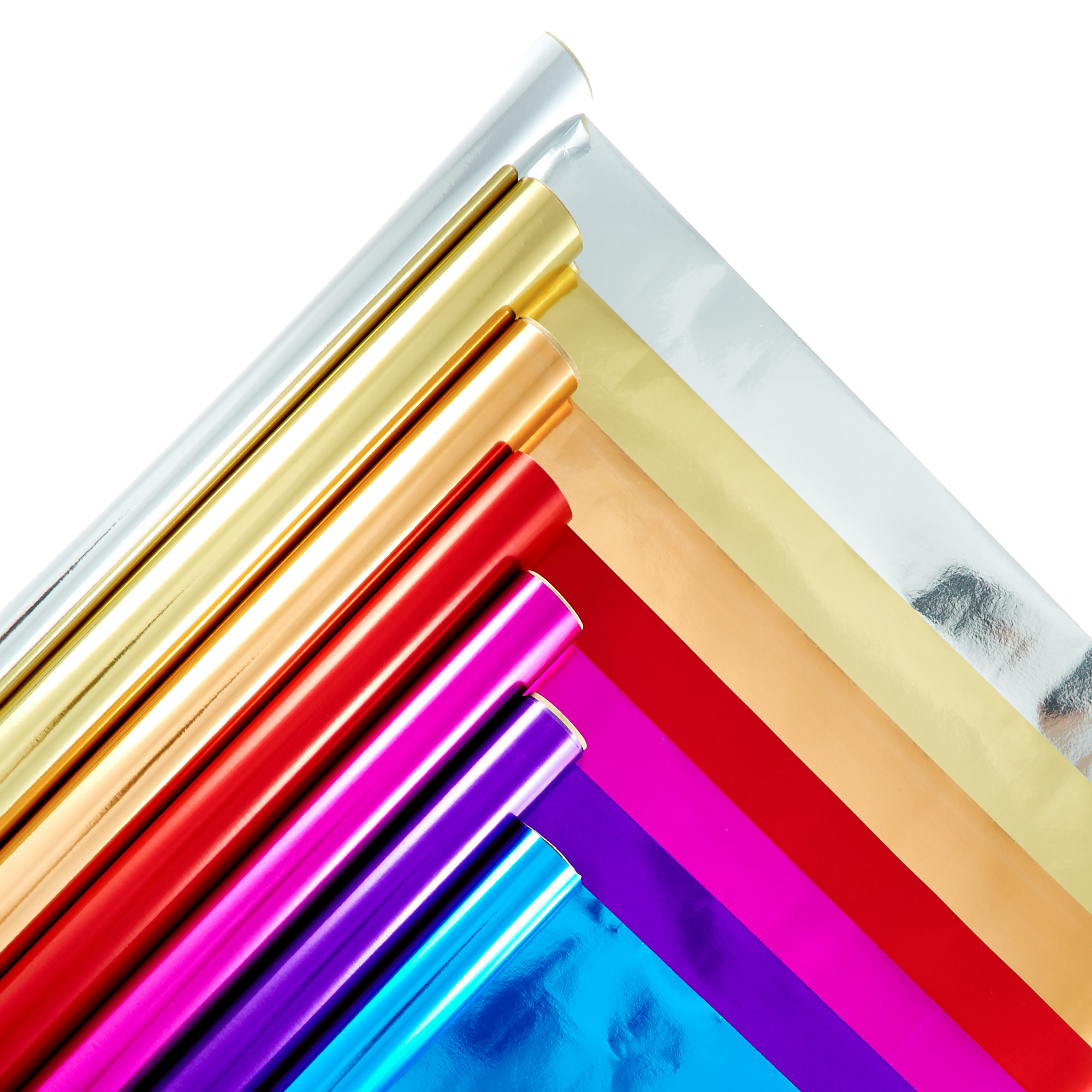 Assorted Foil Wrapping Paper - 7 Rolls