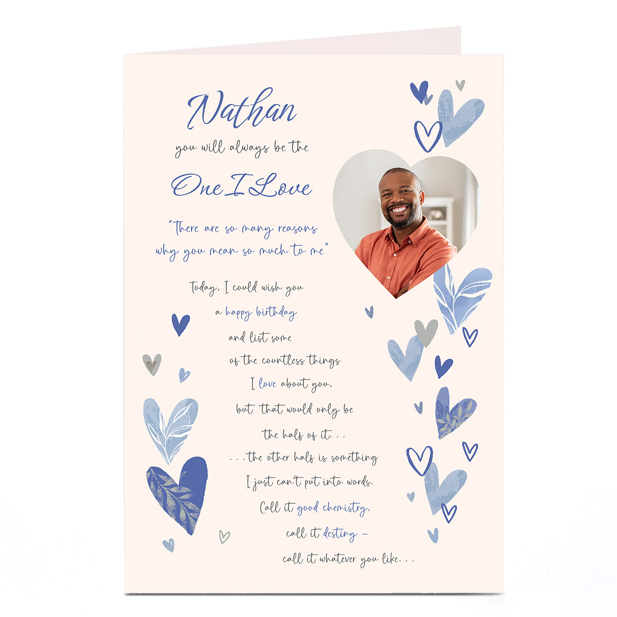 Photo Birthday Card - The Countless Things I Love About You, The One I Love