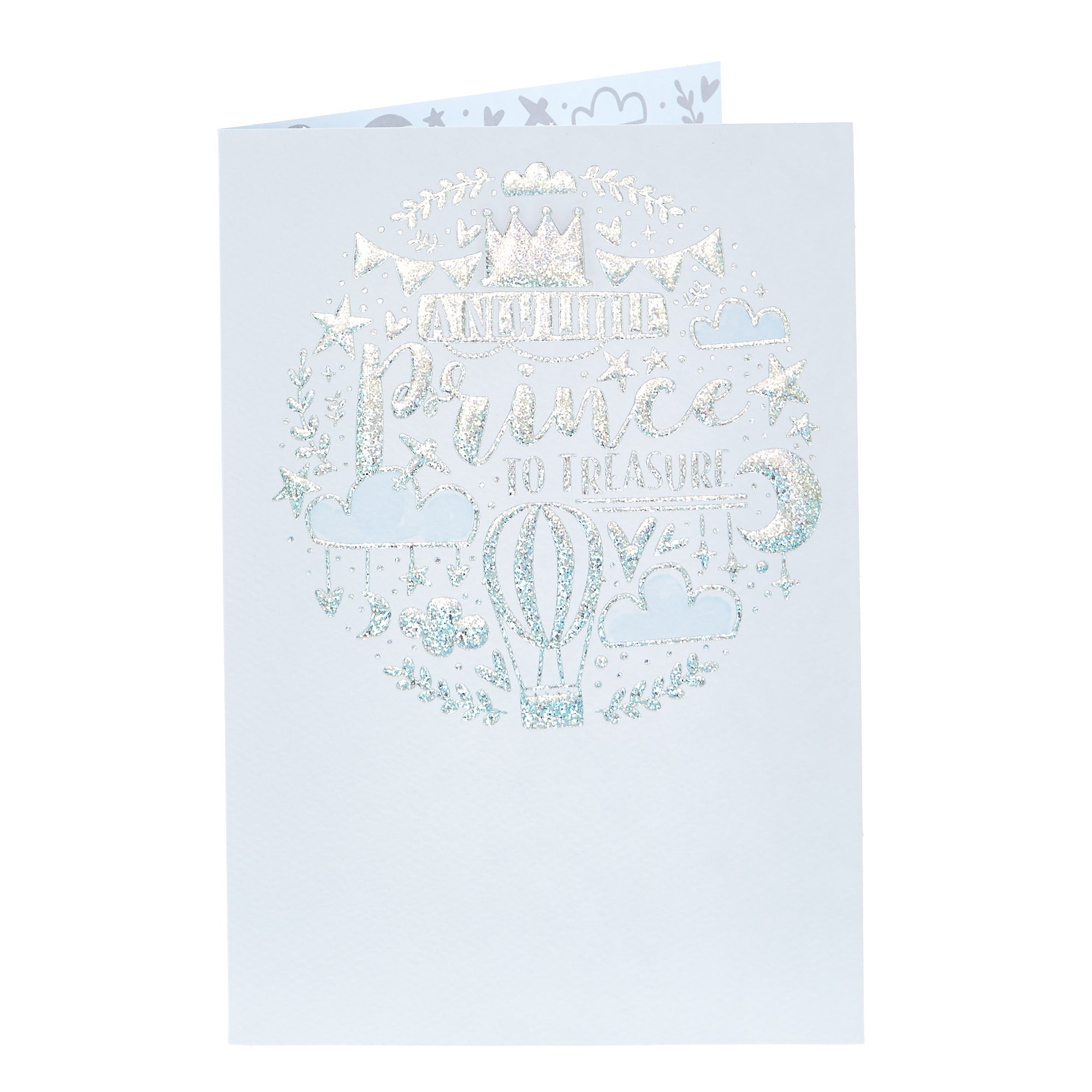 New Baby Card - Boy, Little Prince