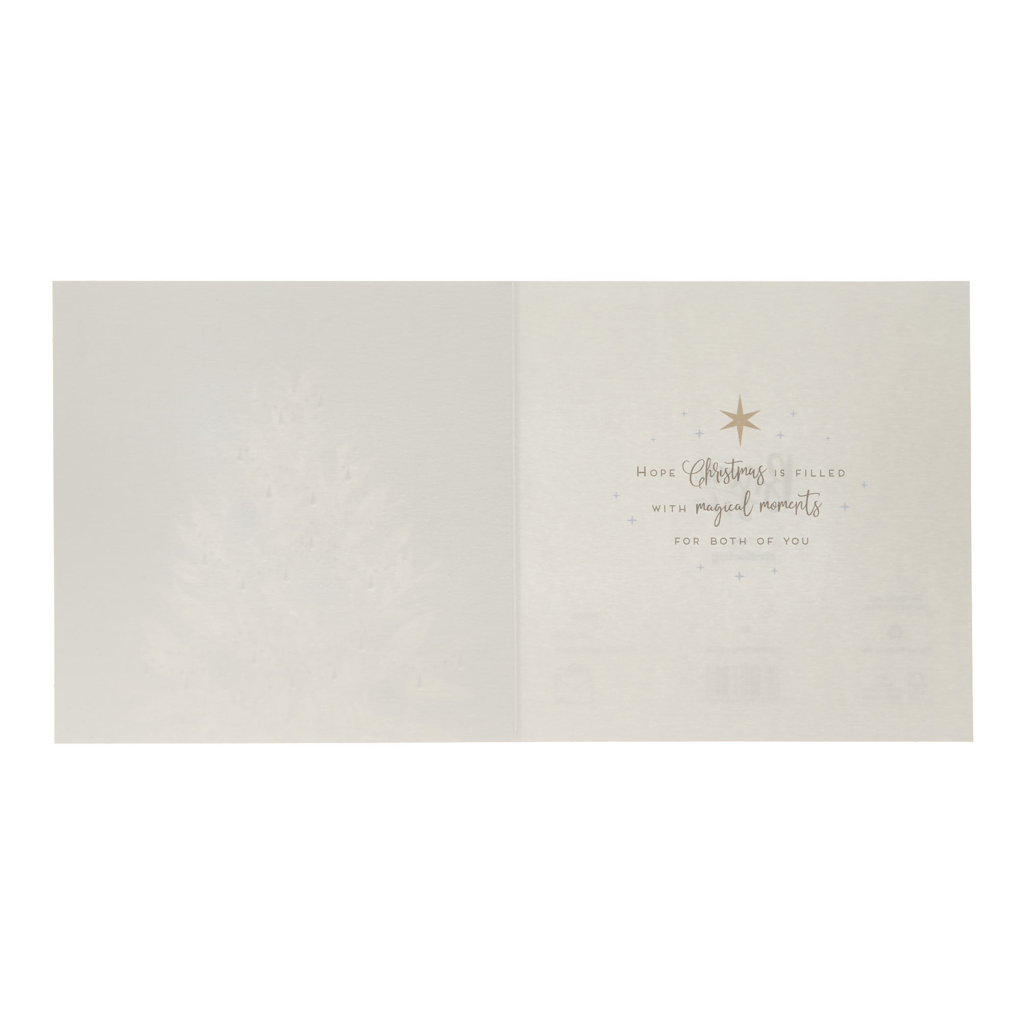 Mum & Dad Golden Tree Christmas Card