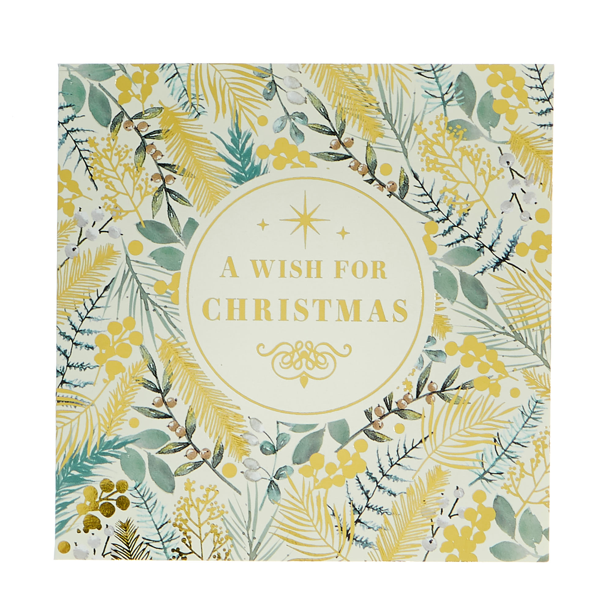 18 Charity Christmas Cards - Green & Gold (2 Designs)