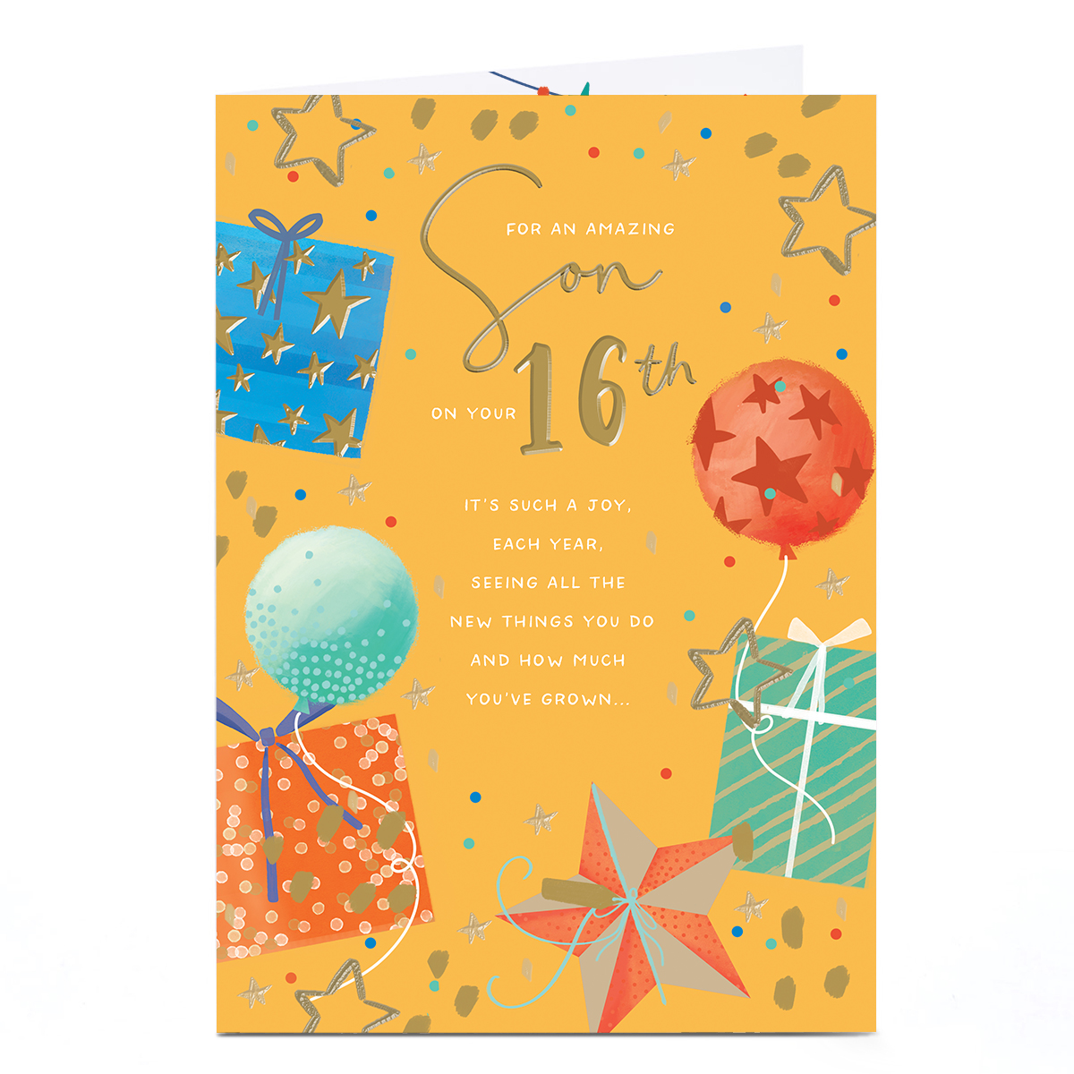 16th Birthday Card - So Much In Store, Son