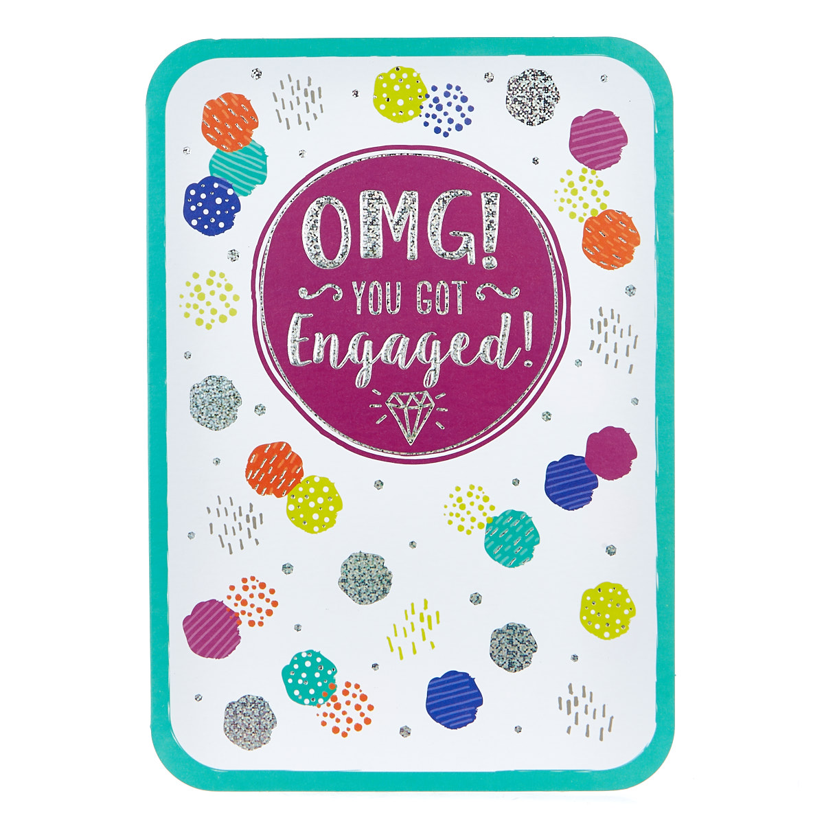 Engagement Card - OMG! Coloured Spots