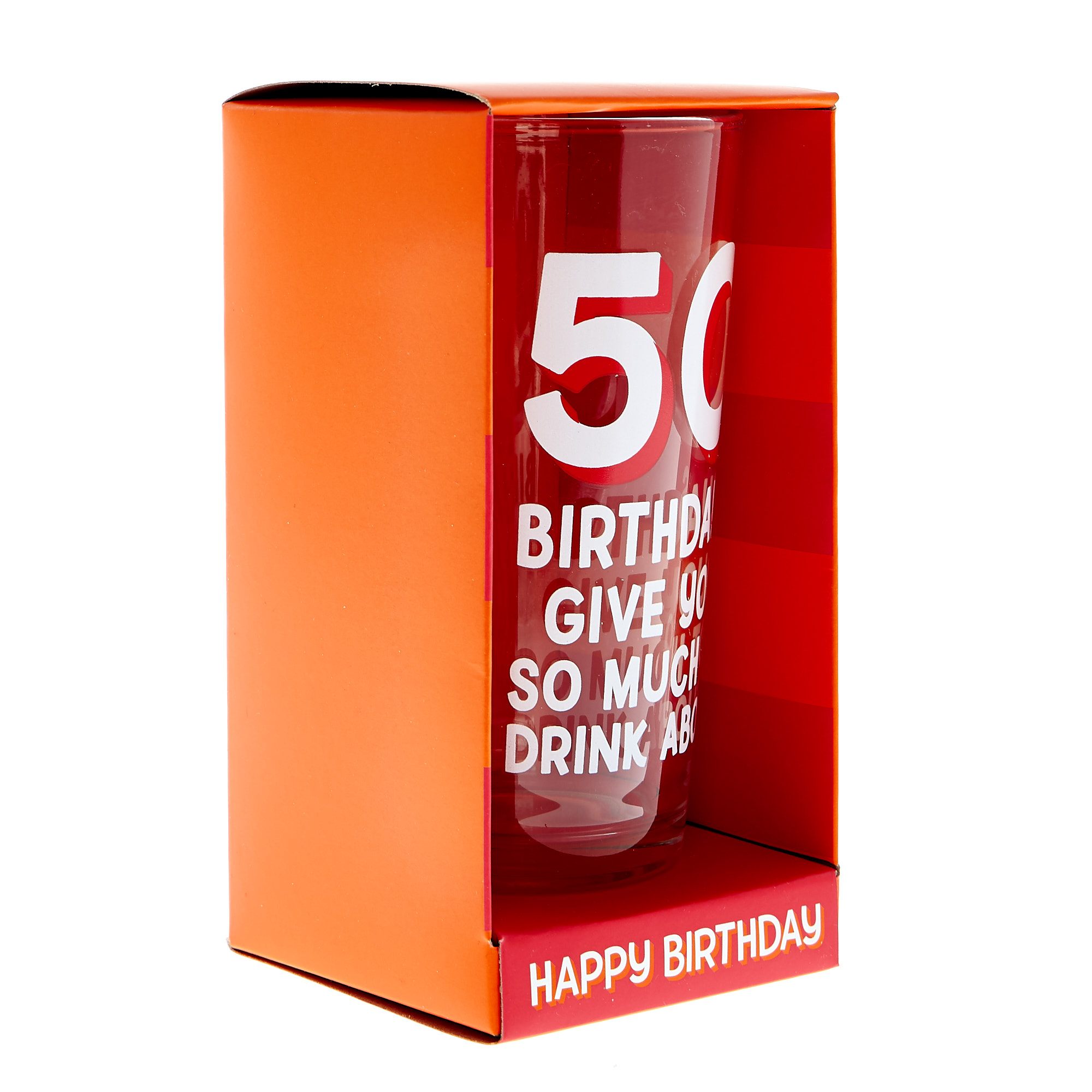 50th Birthday Pint Glass - So Much To Drink About 