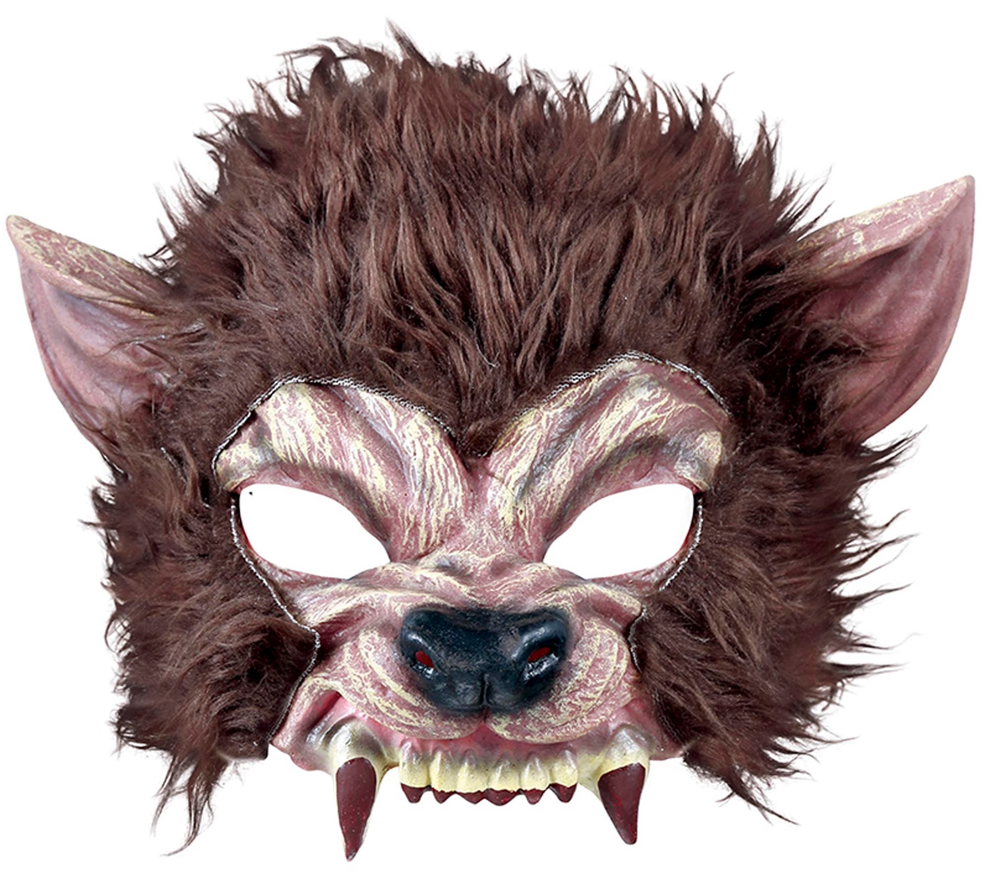 Fancy Dress Hairy Wolf Mask