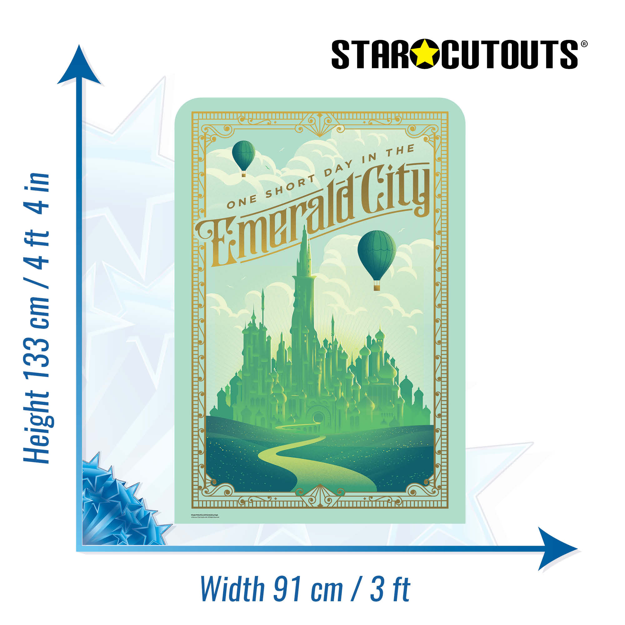 Wicked Emerald City Medium Cardboard Backdrop