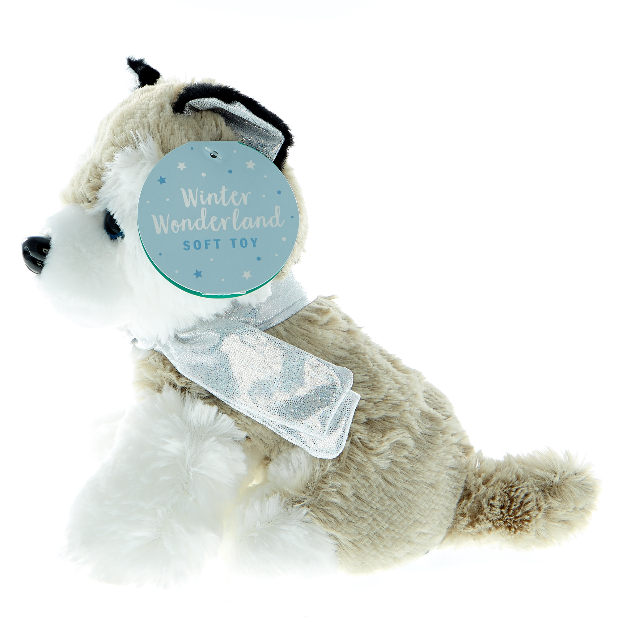 Arctic Huskie Christmas Soft Toy 