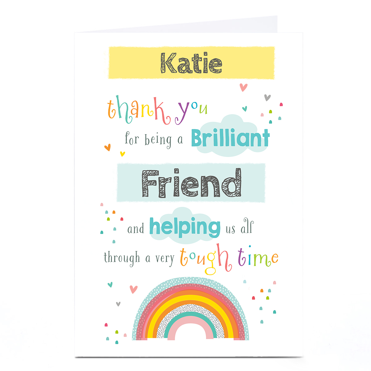 Photo Thank You Card - Rainbow Helping Us Through