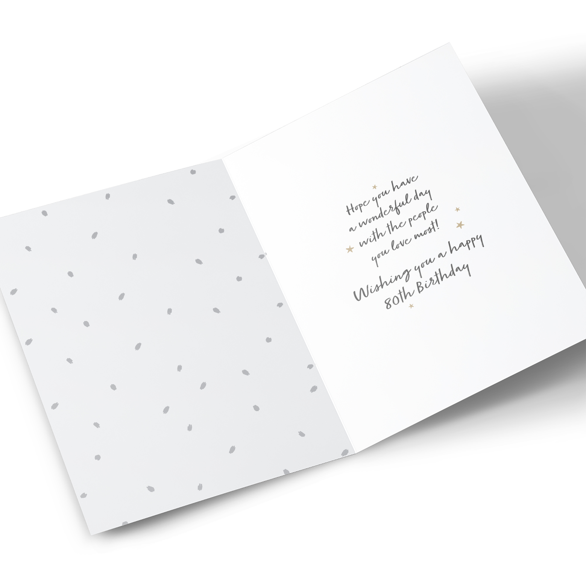 80th Birthday Card - On Your 80th Fireworks
