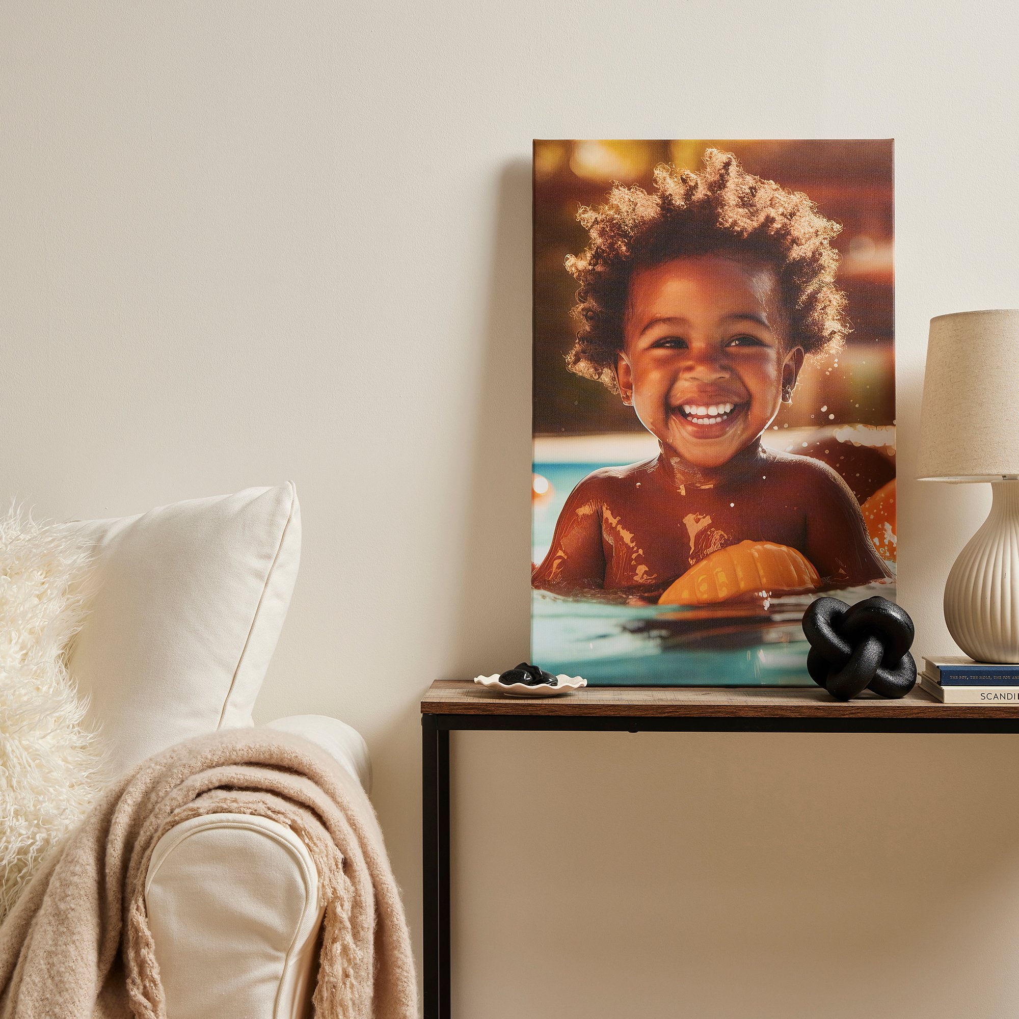 Personalised Portrait Photo Canvas 50cm x 75cm