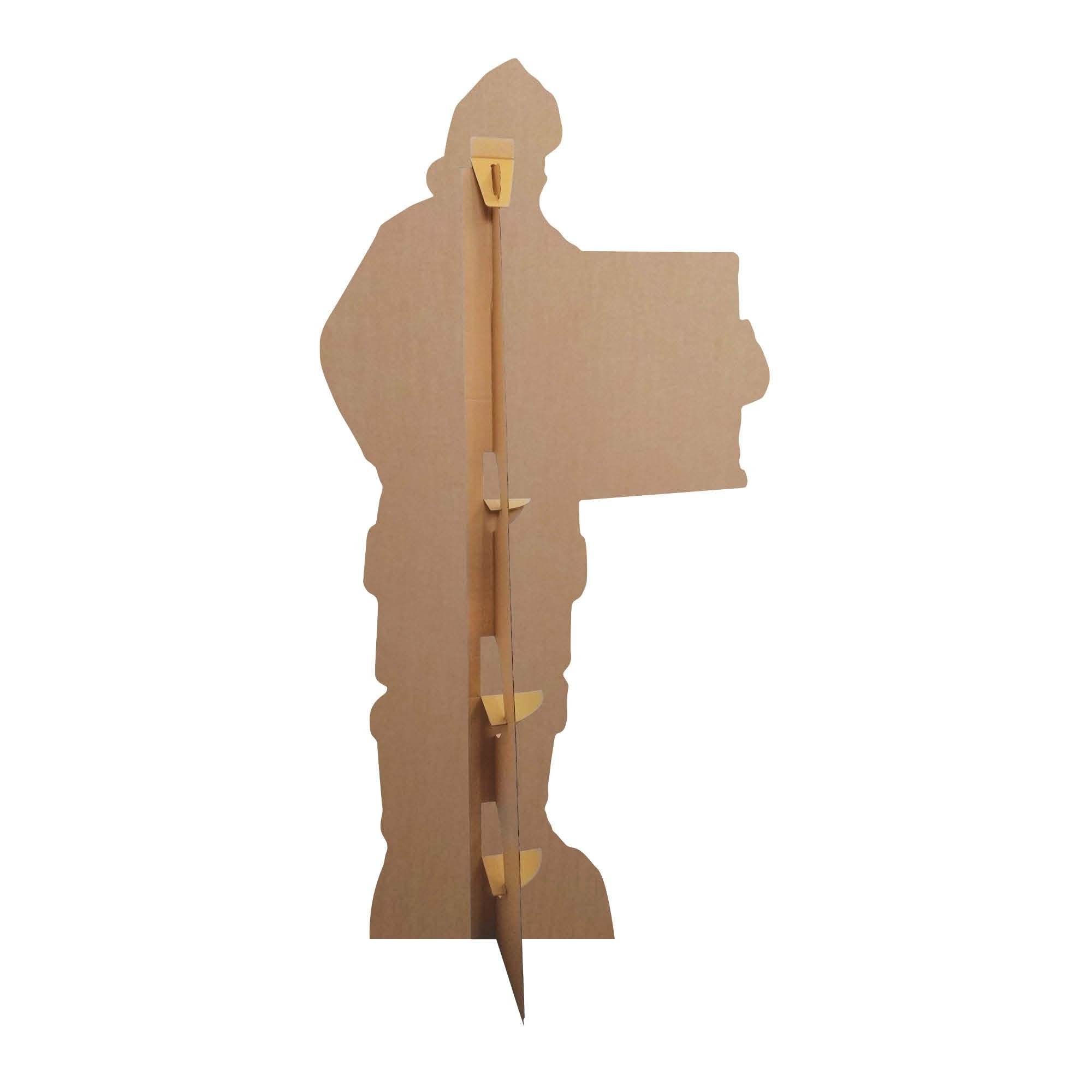 Santa & Small Sign Cardboard Cutout